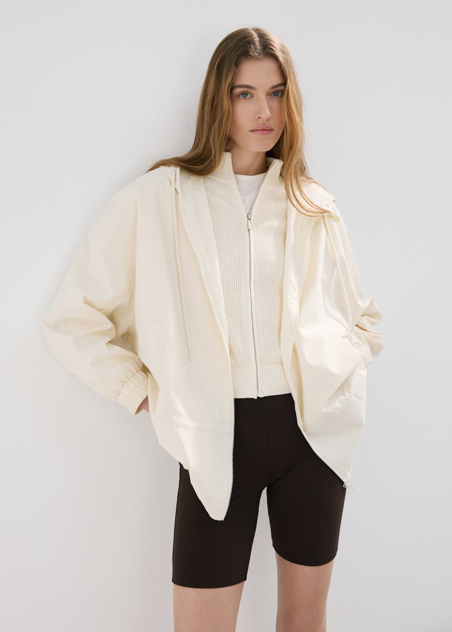 Oversized hooded parka - Medium plane