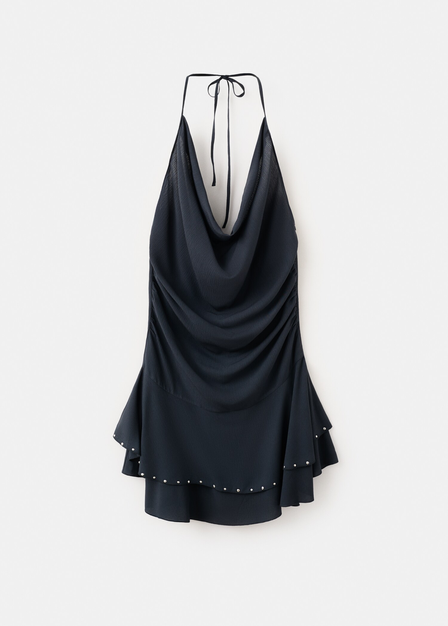 Short dress with draped collar - Article without model