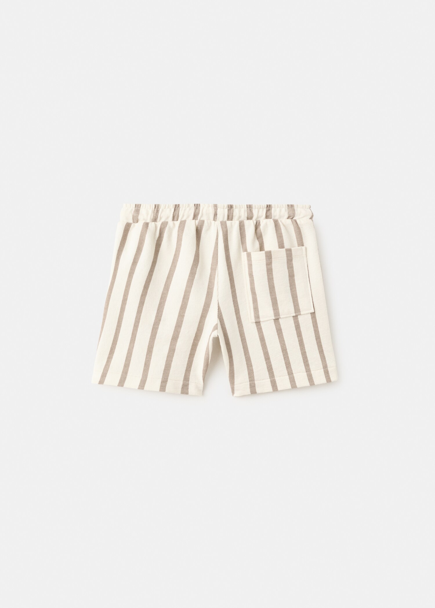 Striped cotton Bermuda shorts - Reverse of the article