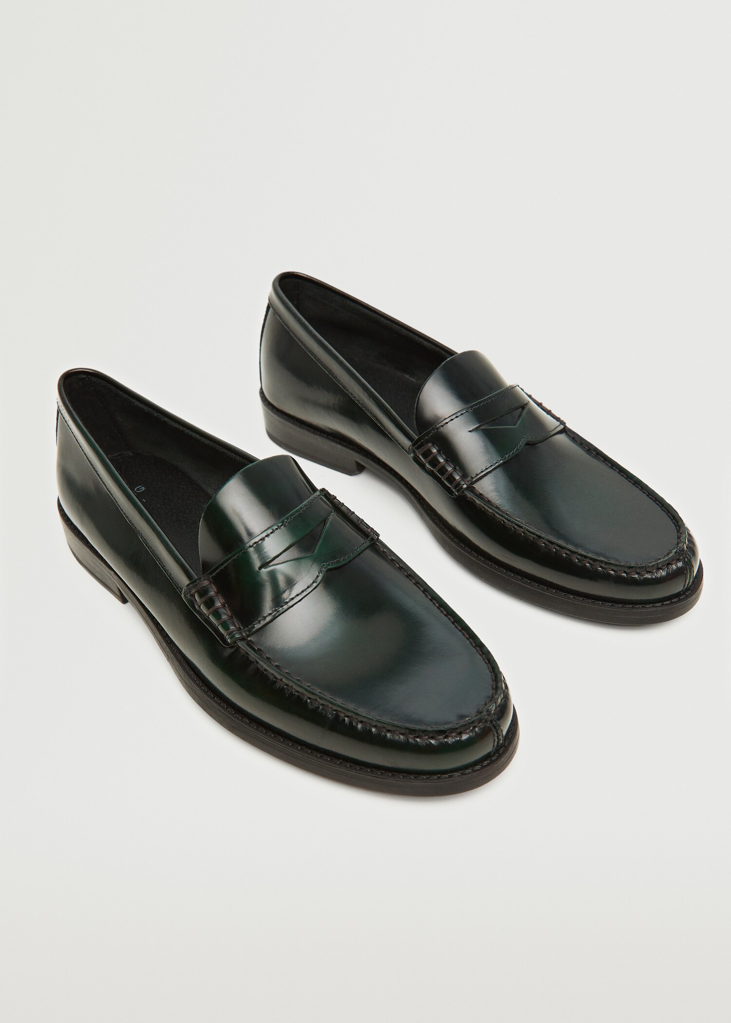 Leather penny loafers - Medium plane