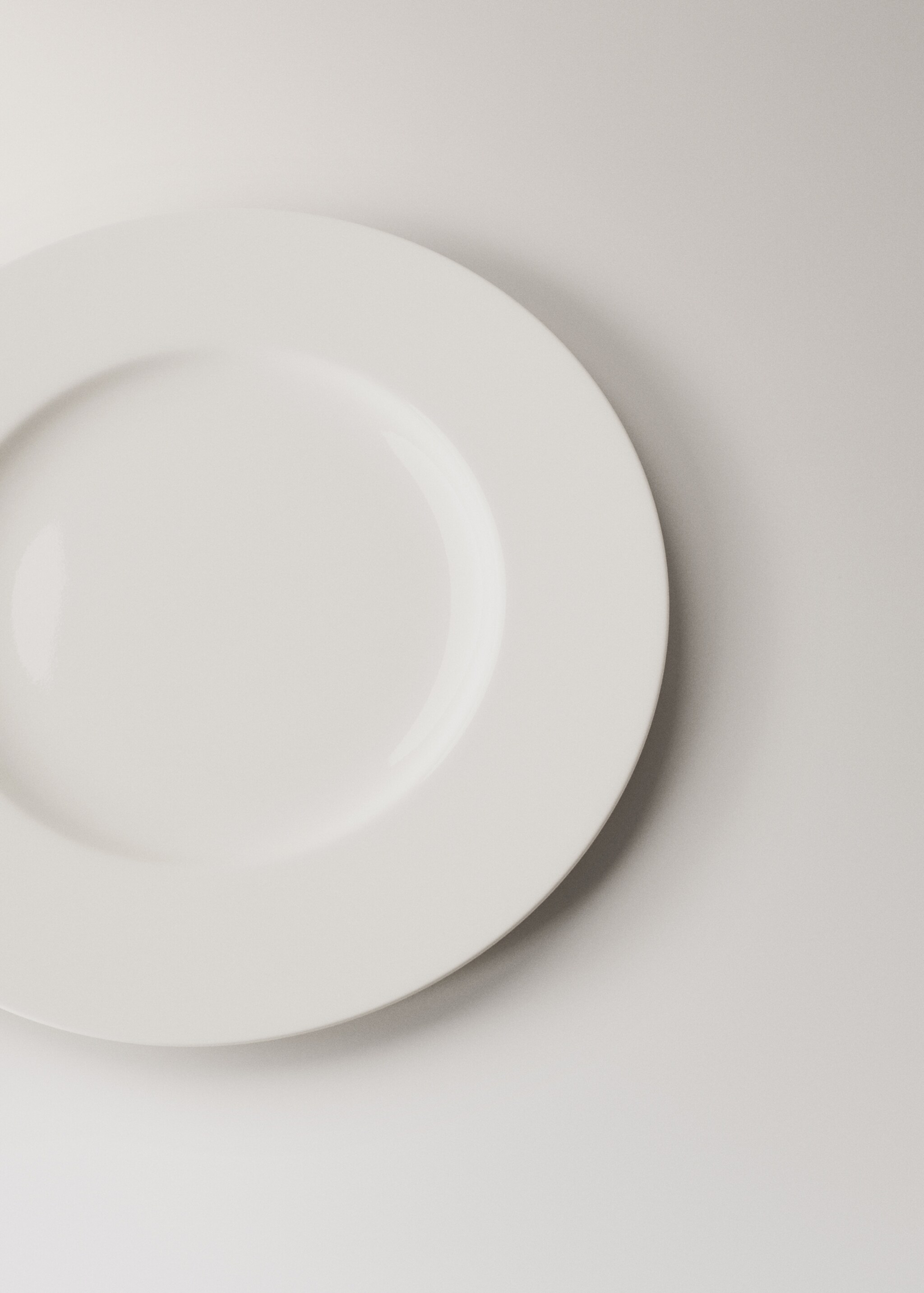 Πιάτο ρηχό Bone China Ultralight - Λεπτομέρεια του προϊόντος 2, Λευκό. Ref: 27091167-00.
