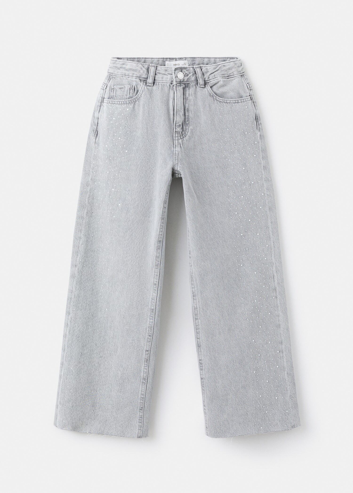 Wide leg rhinestone jeans - Article without model