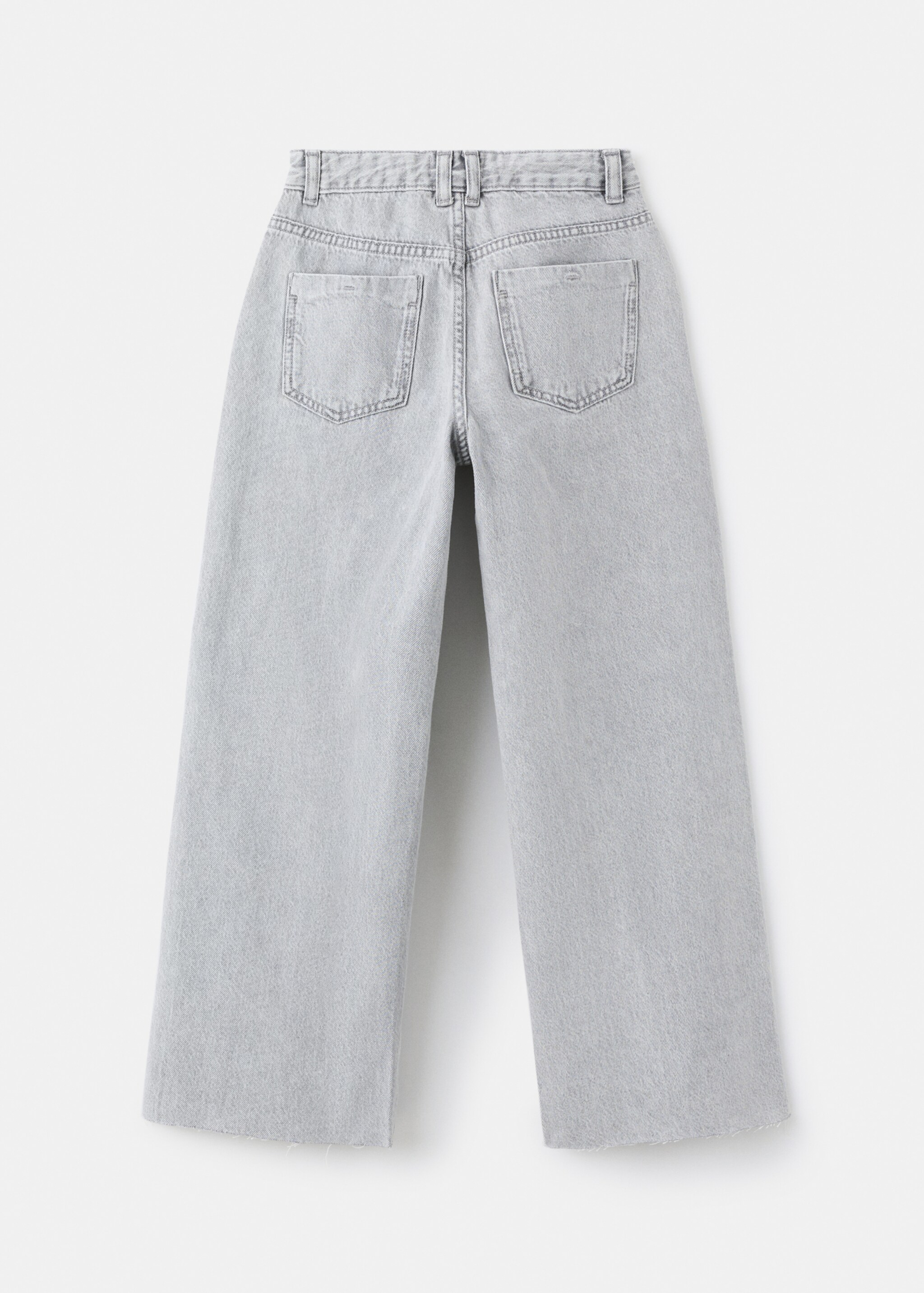 Wide leg rhinestone jeans - Reverse of the article, Denim Grey. Ref: 27091169-00.