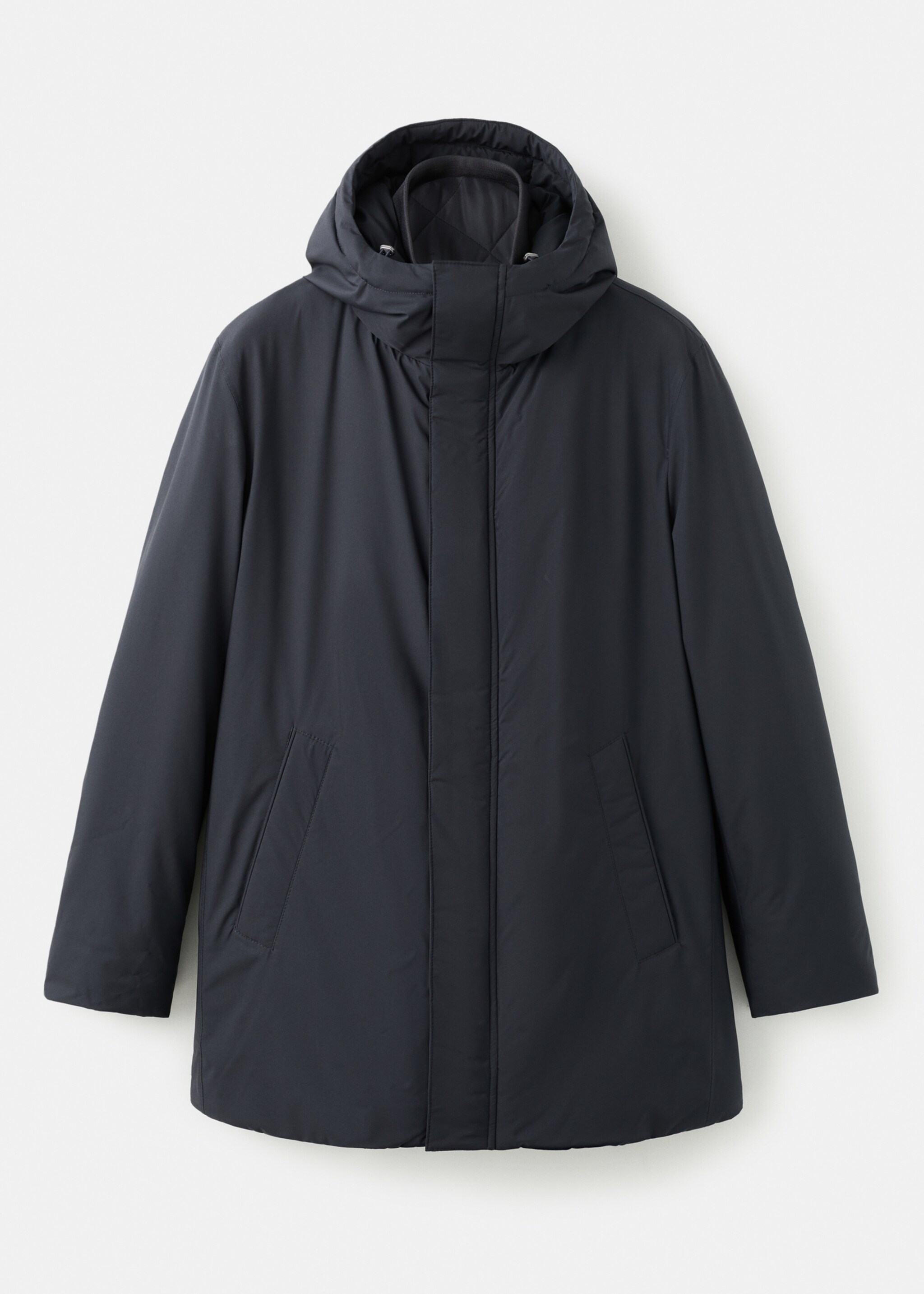 Detachable Water Repellent Padded Parka - Article without model, Navy. Ref: 27091171-00.