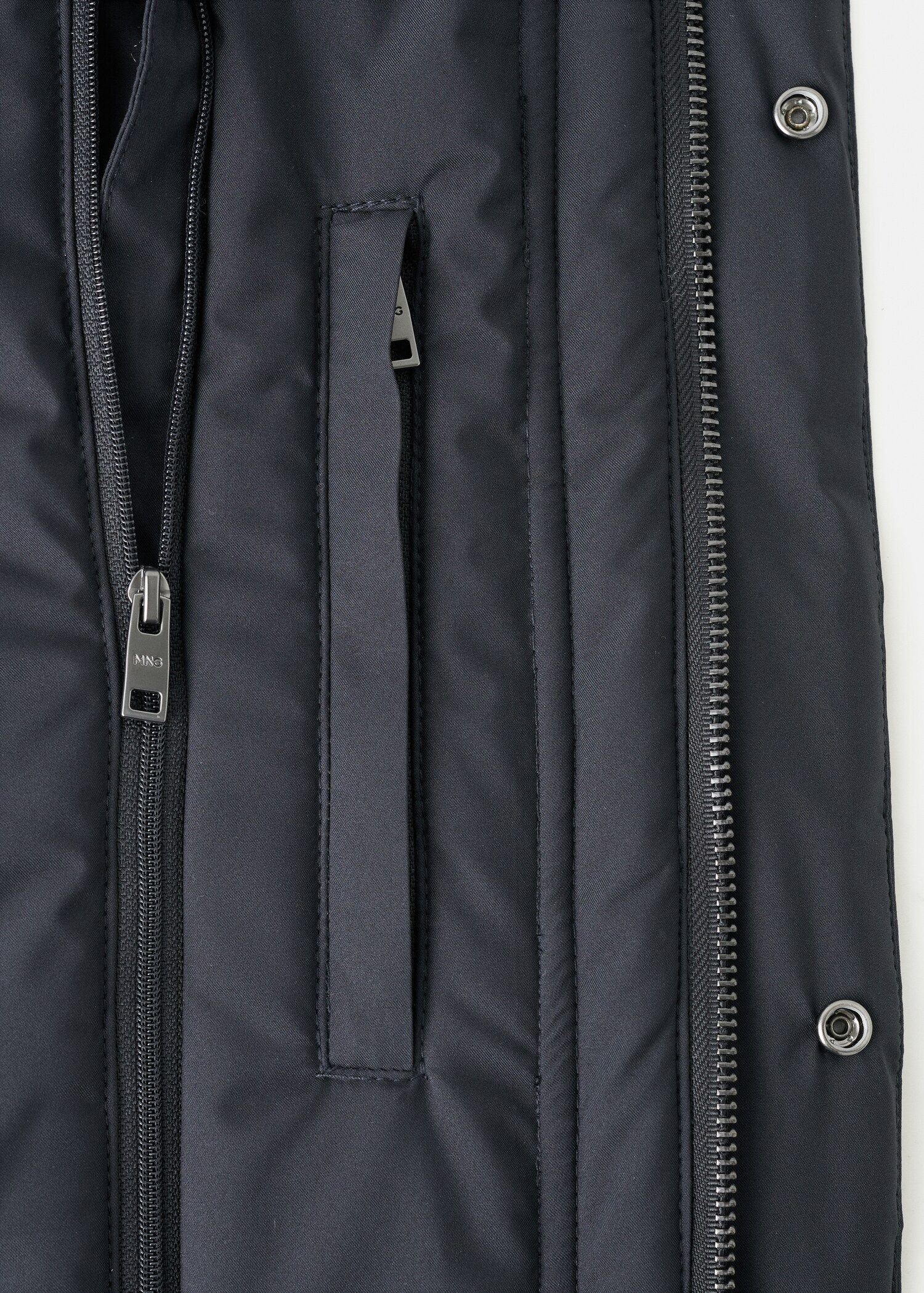 Detachable Water Repellent Padded Parka - Details of the article 0