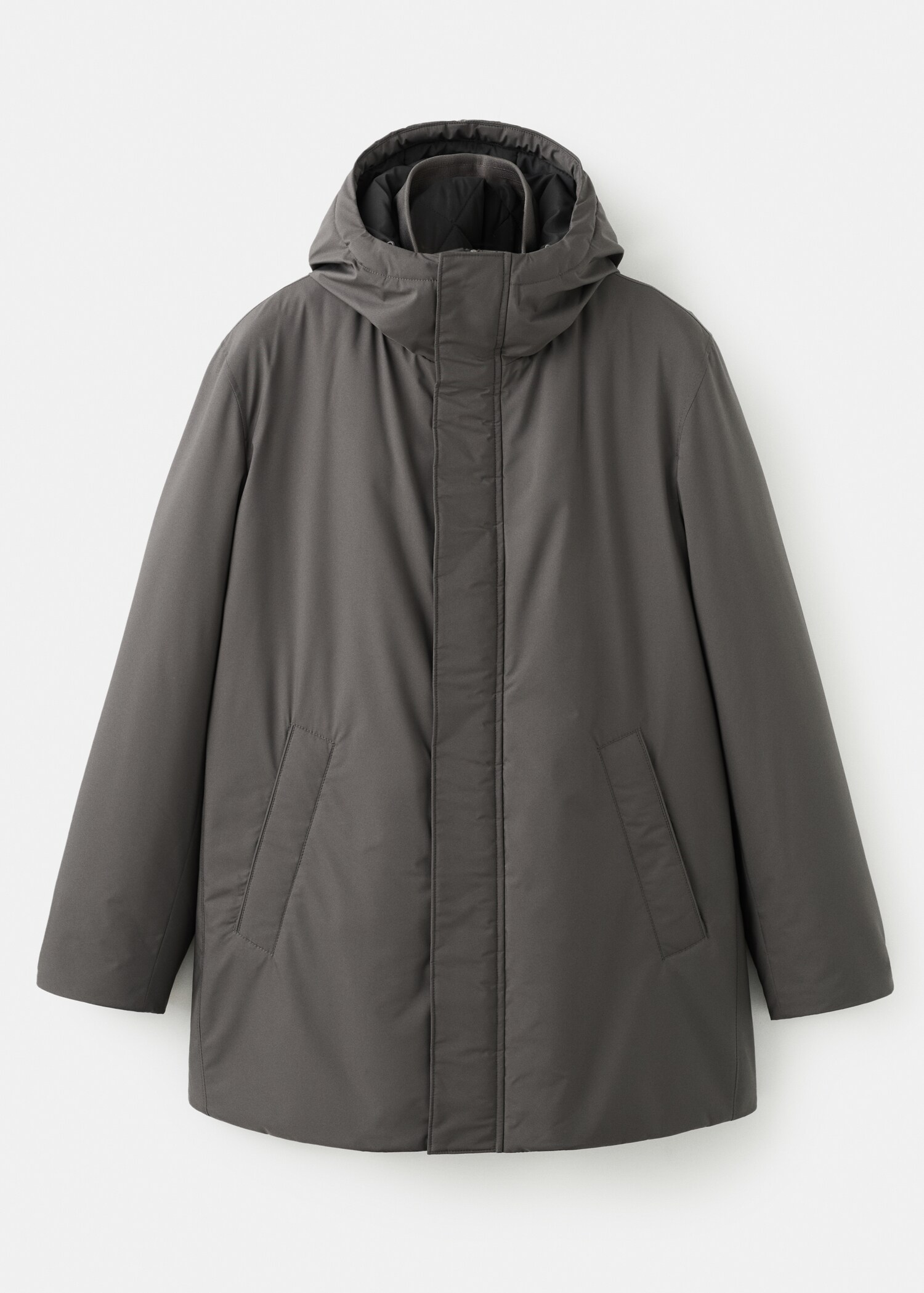 Detachable Water Repellent Padded Parka - Article without model