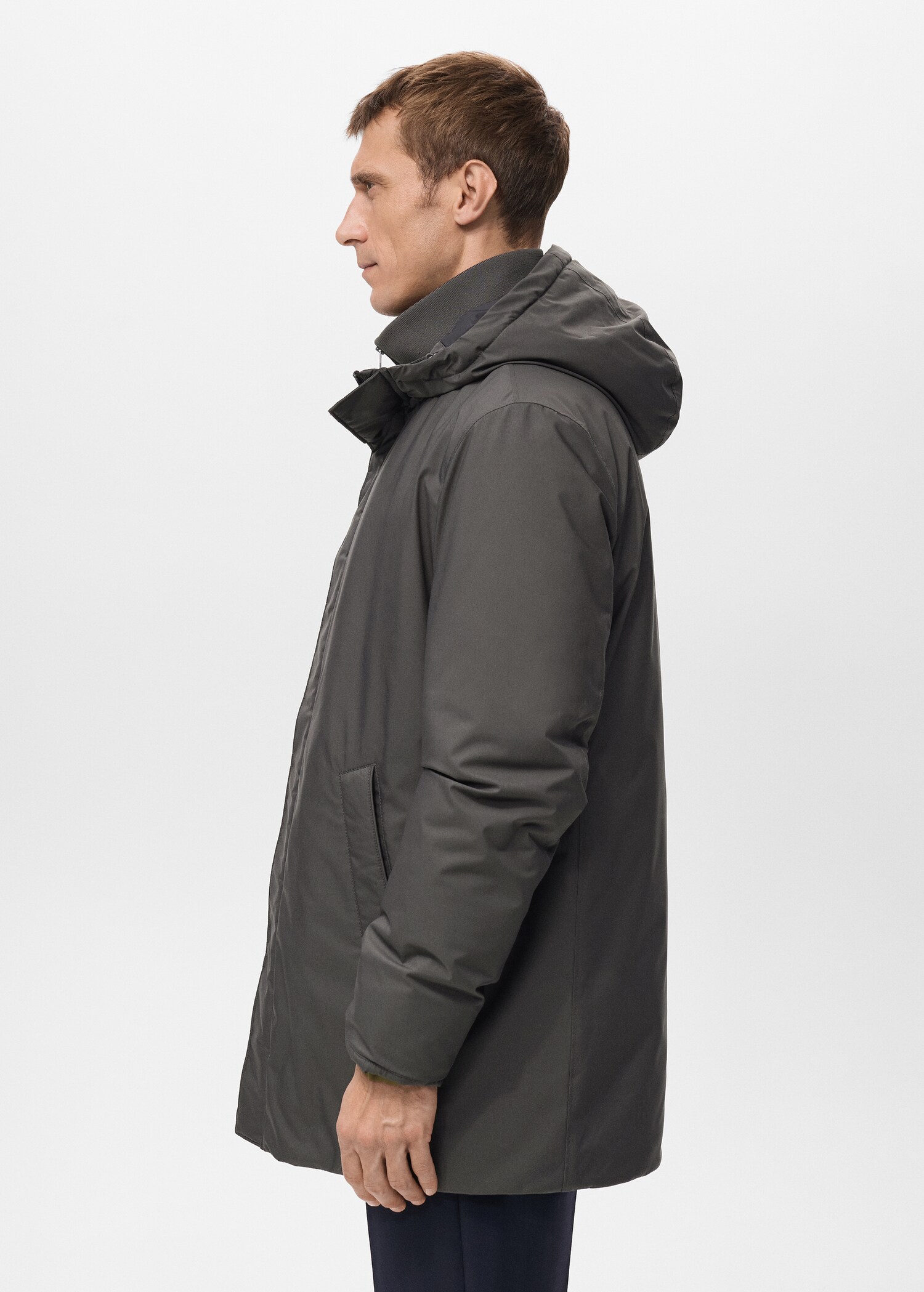 Detachable Water Repellent Padded Parka - Details of the article 6