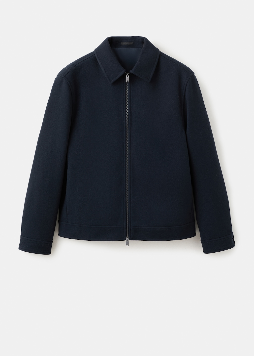 Wool zip-up jacket - Men | MANGO India