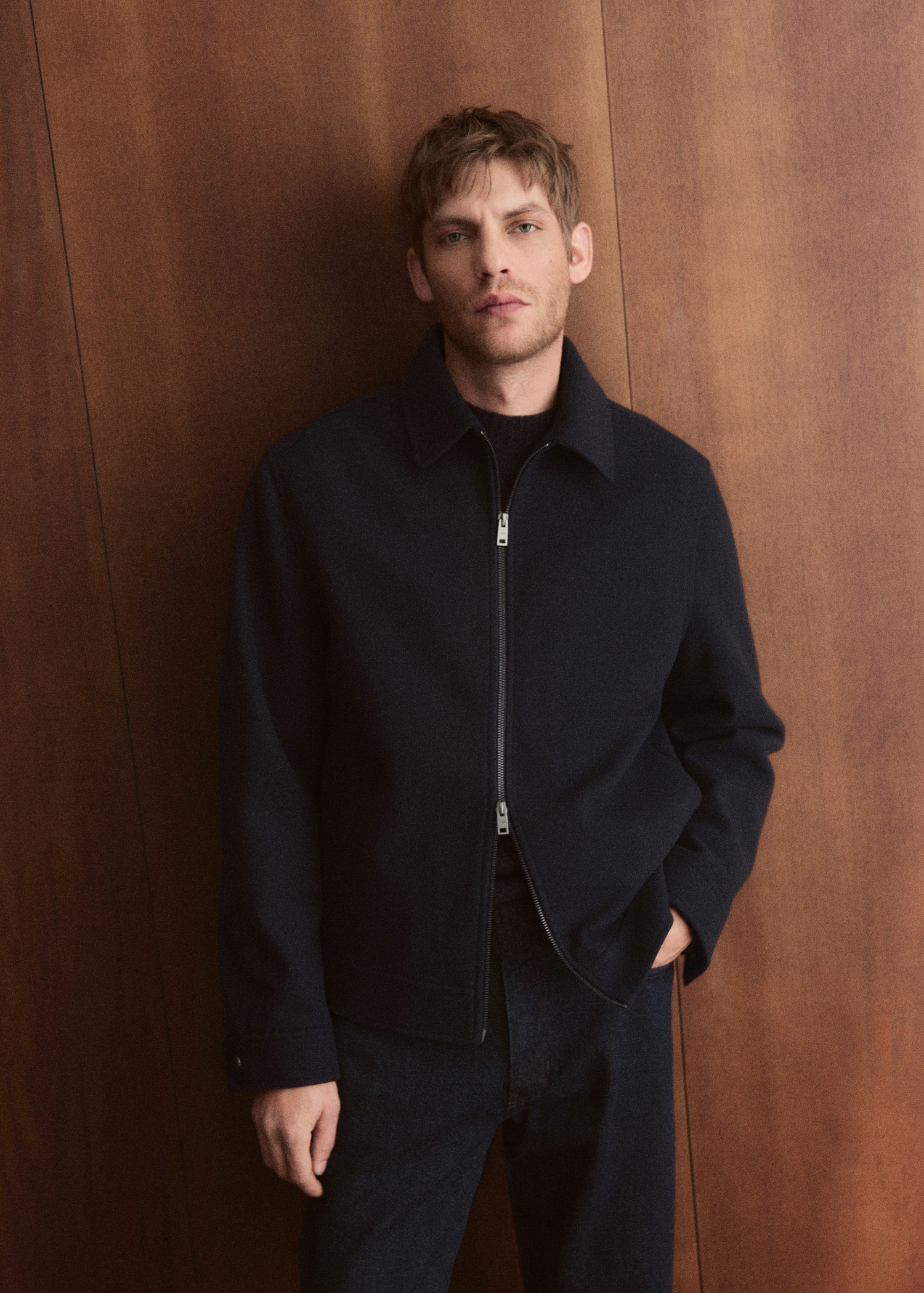 Wool zip-up jacket - Details of the article 5