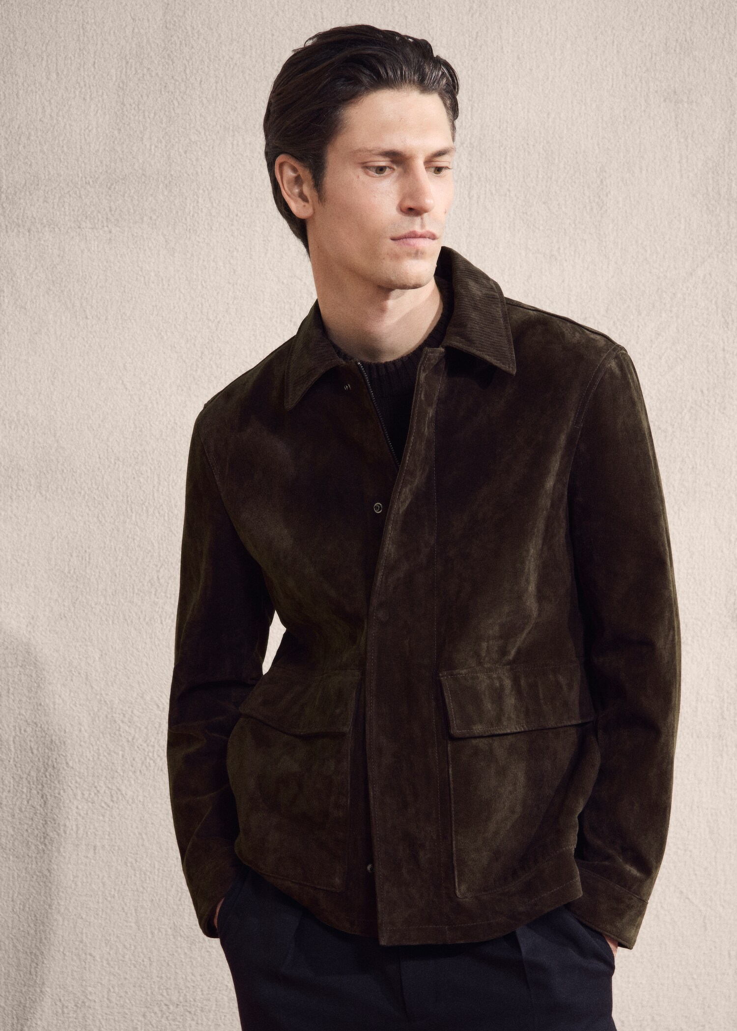 100% suede leather jacket - Details of the article 3