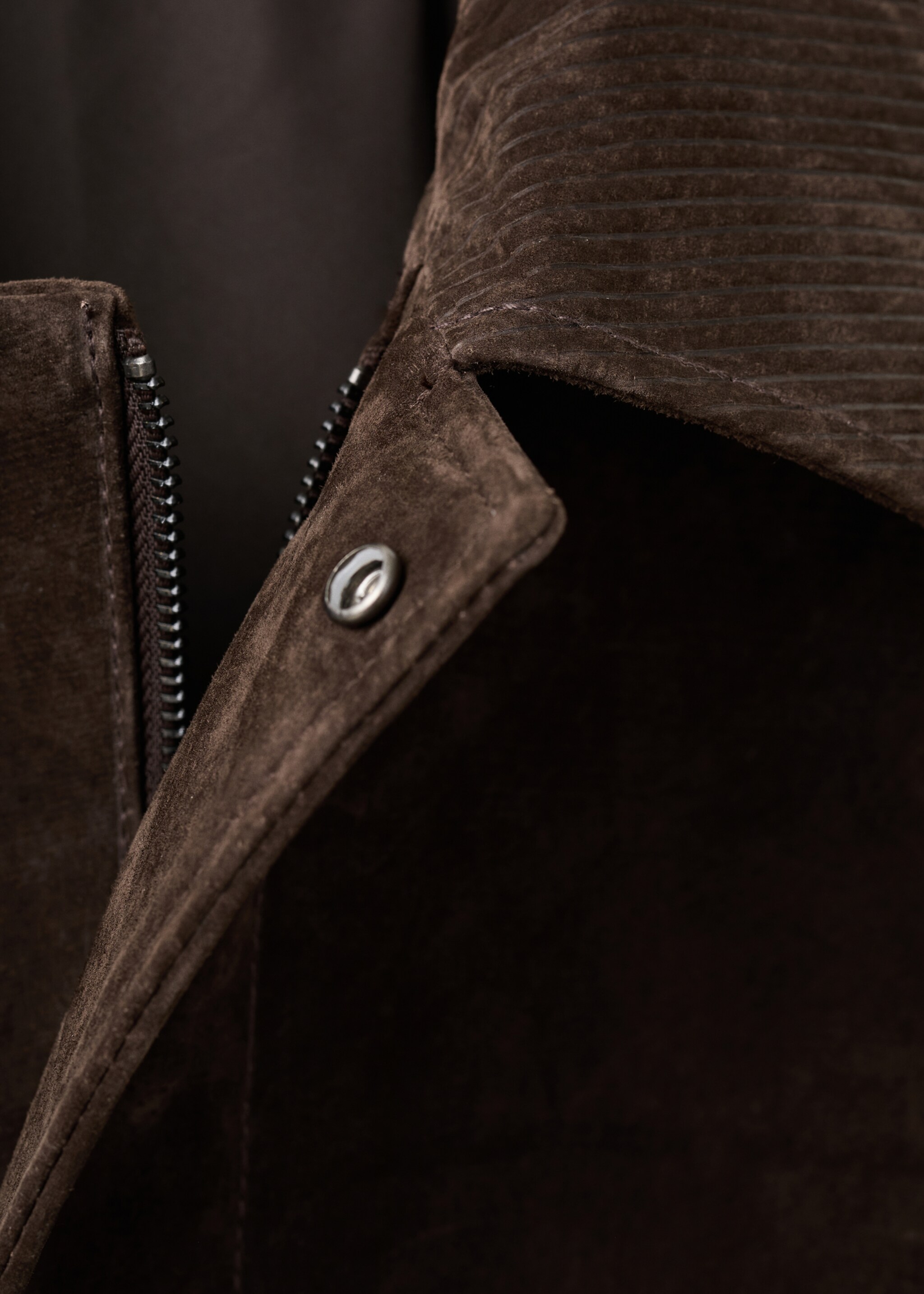 Jacket kil - Details of the article 8, Chocolate. Ref: 27091173-00.