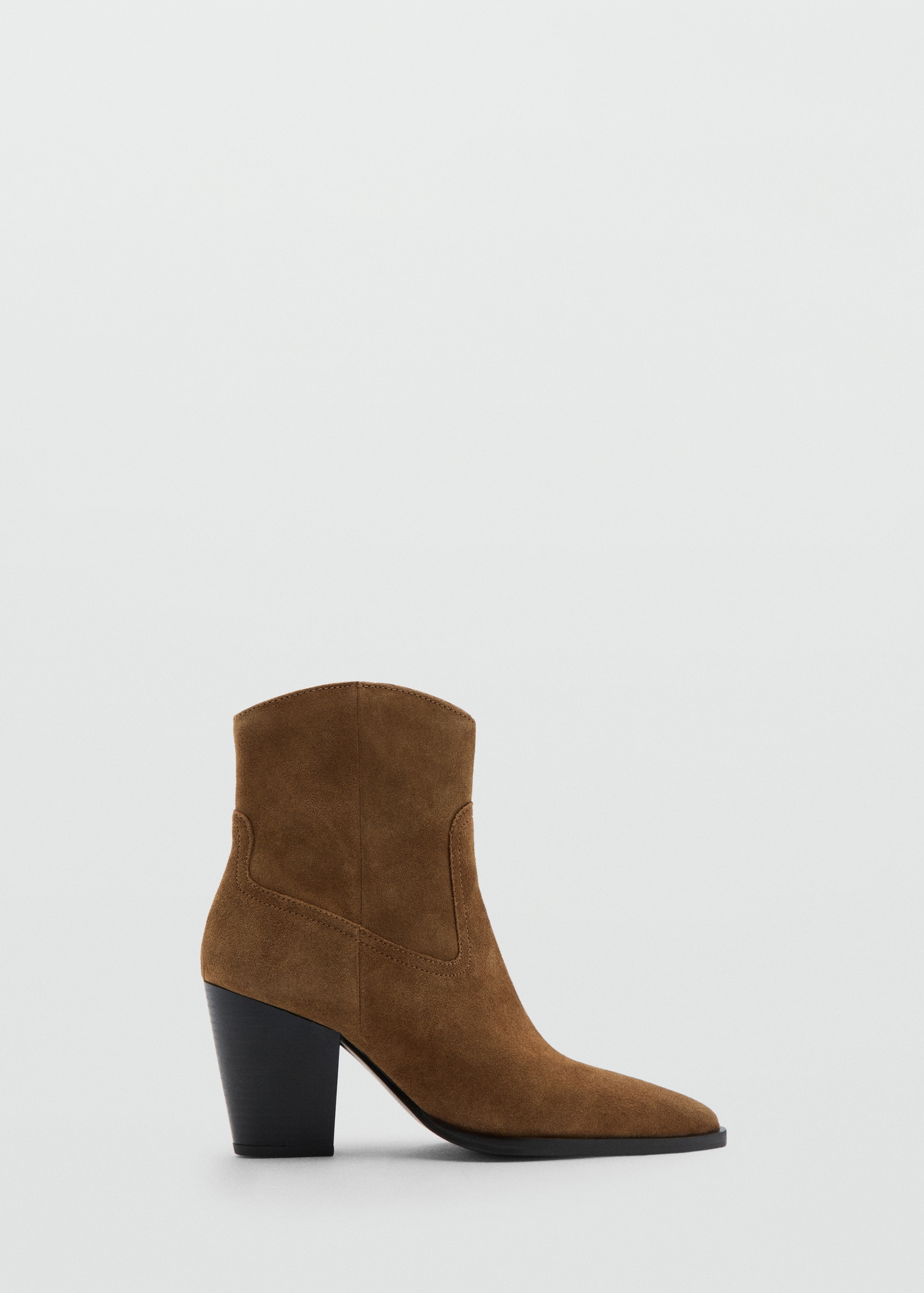 Suede block-heel boots - Article without model
