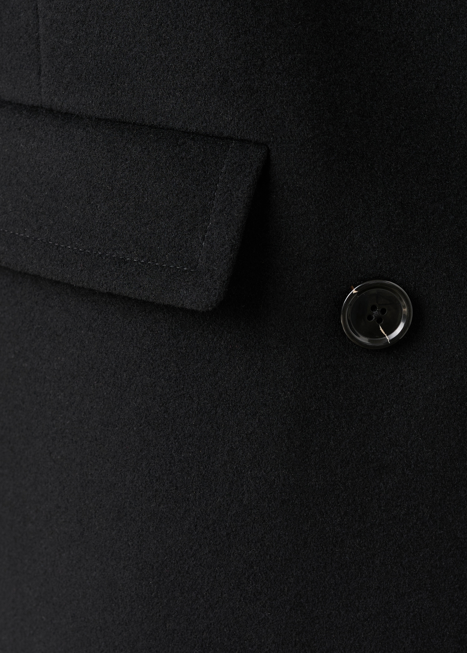 Παλτό μάλλινο διπλή σειρά κουμπιών - Λεπτομέρεια του προϊόντος 0