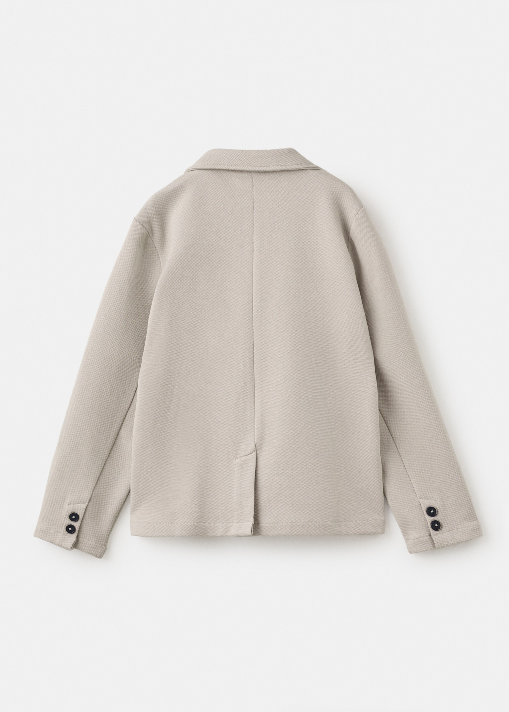 Veste piqué de coton - Verso de l’article, Sable. Ref: 27091188-00.