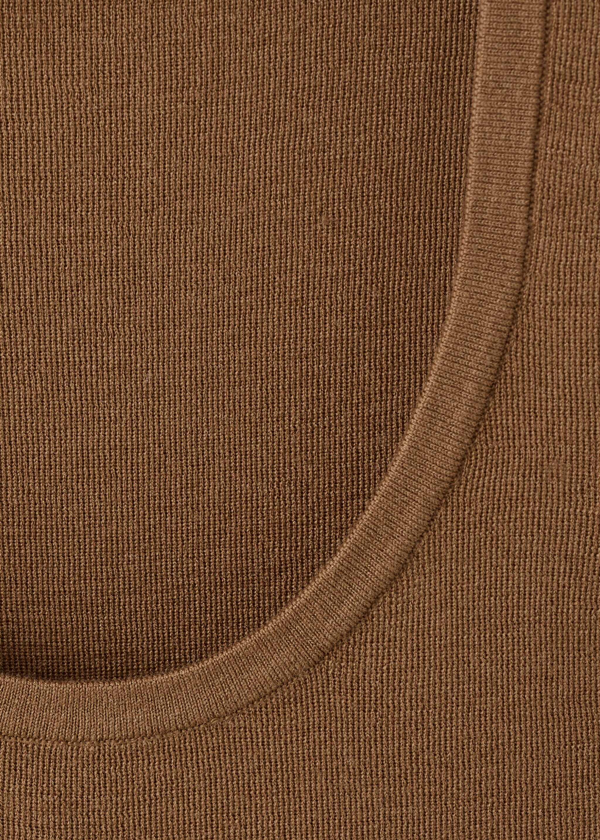 توب مزيج صوف - تفاصيل المنتج 8, التبغ البني. Ref: 27091190-00.