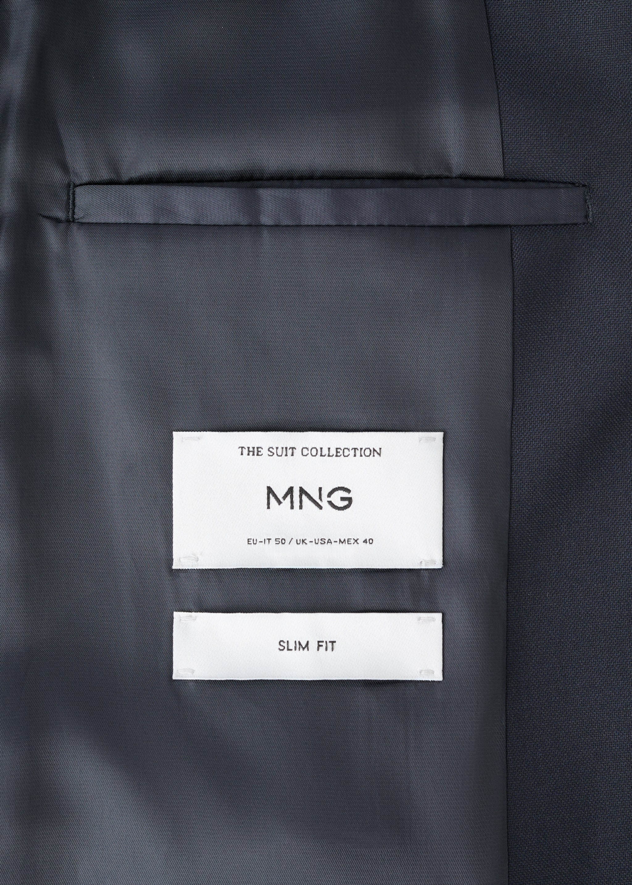 Milan slim-fit suit jacket - Details of the article 0, Navy. Ref: 27051223-00.