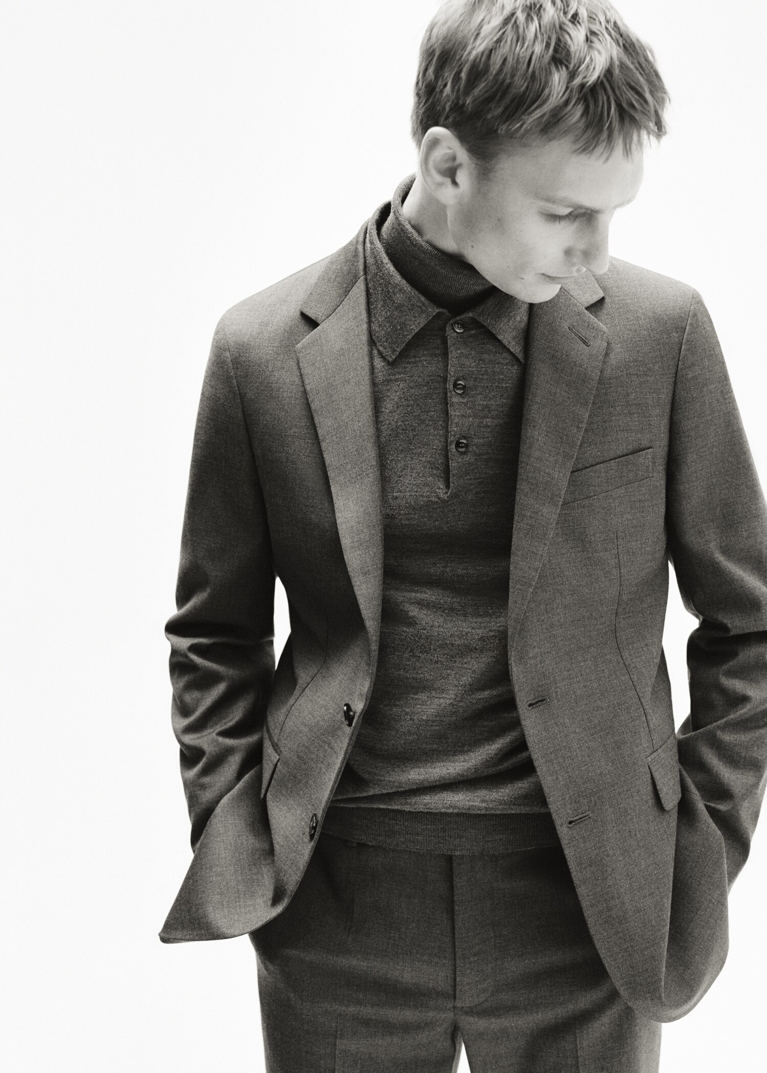 Milan slim-fit suit jacket - Details of the article 5