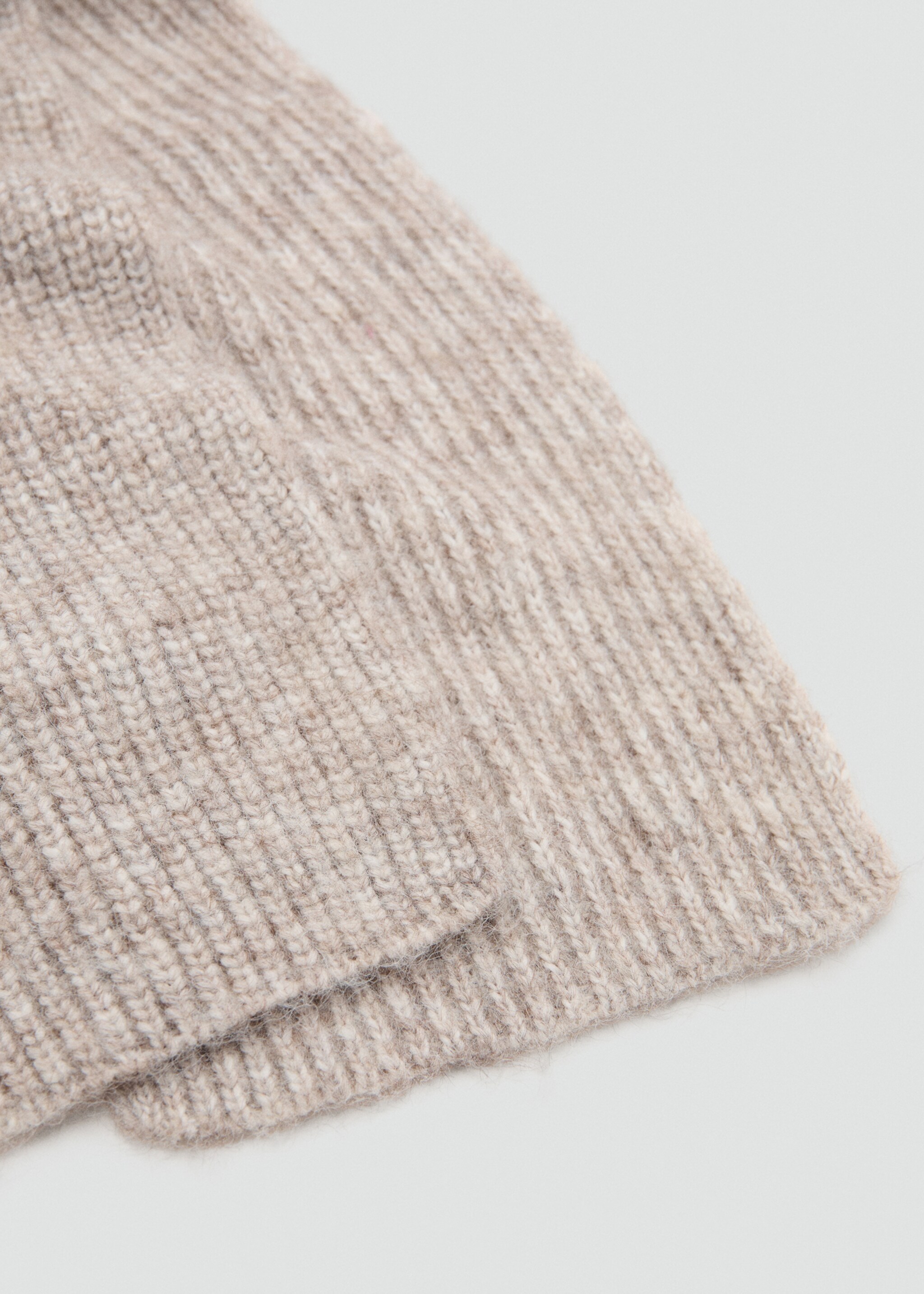 Combined knit scarf - Medium plane, Medium Brown. Ref: 27091195-00.