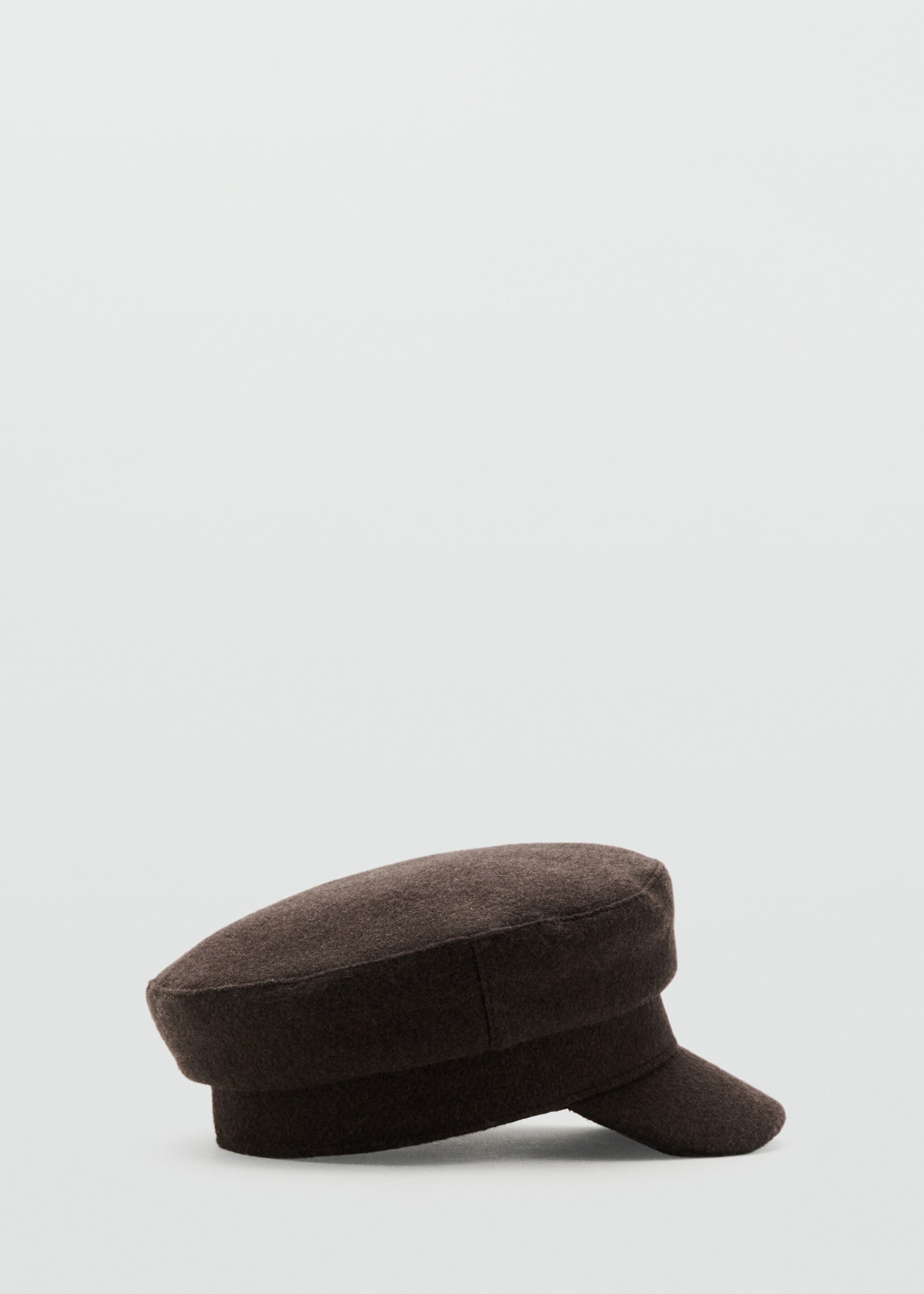 Baker boy cap - Article without model, Chocolate. Ref: 27091199-00.