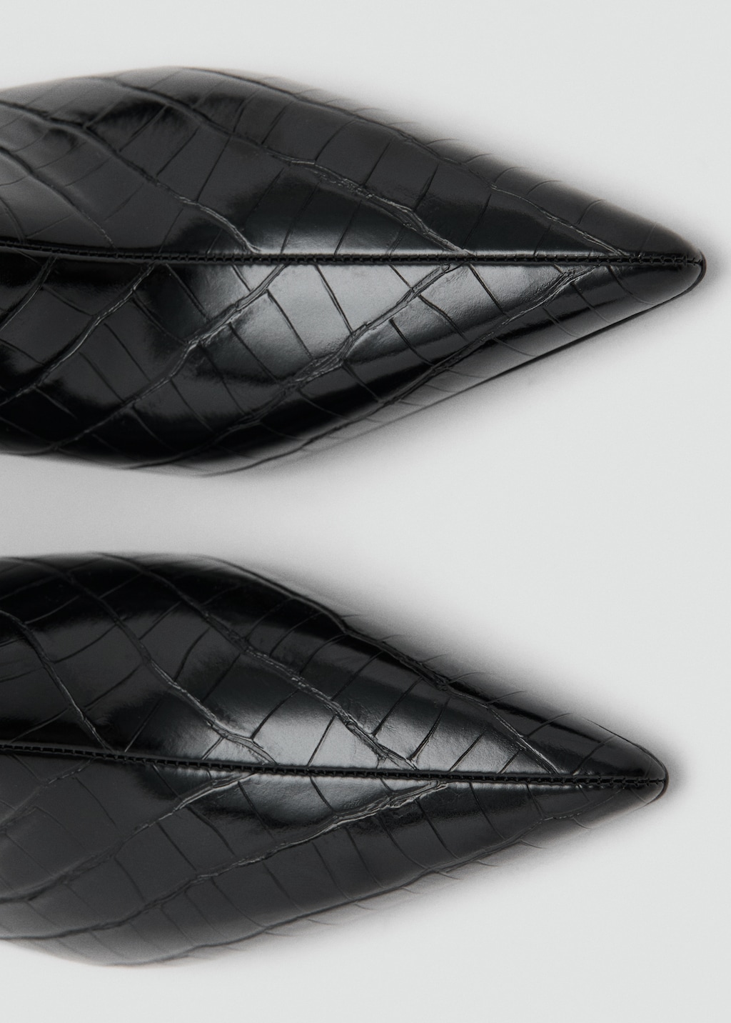 Mango Croc-effect boots