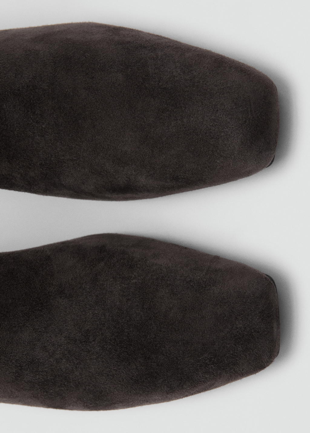 Mango Suede ankle boots with block heel