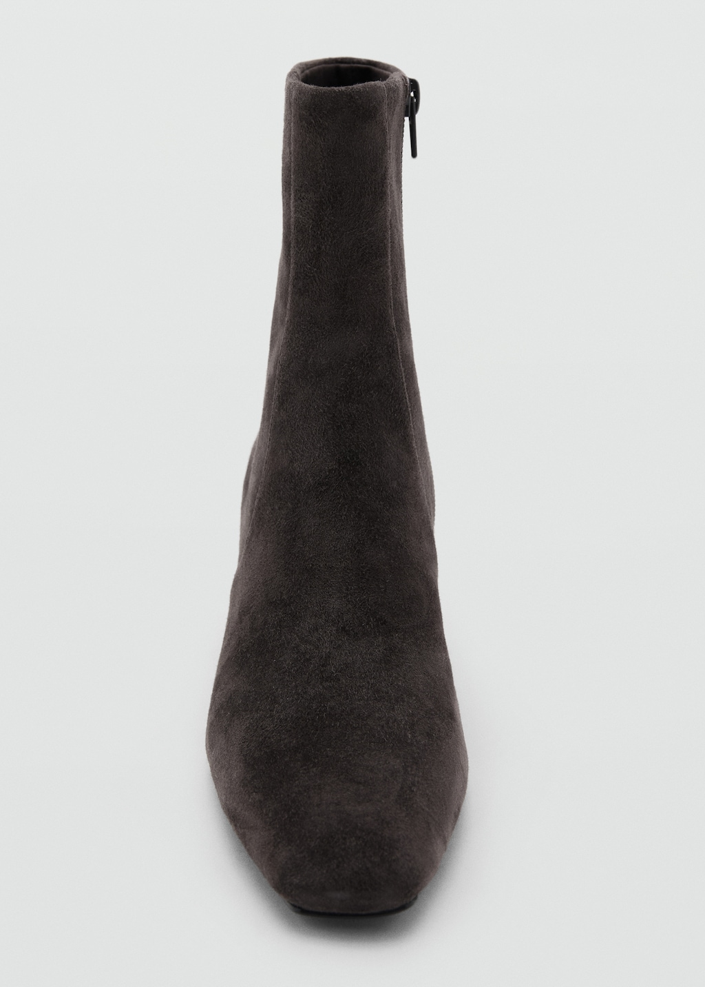 Mango Suede ankle boots with block heel
