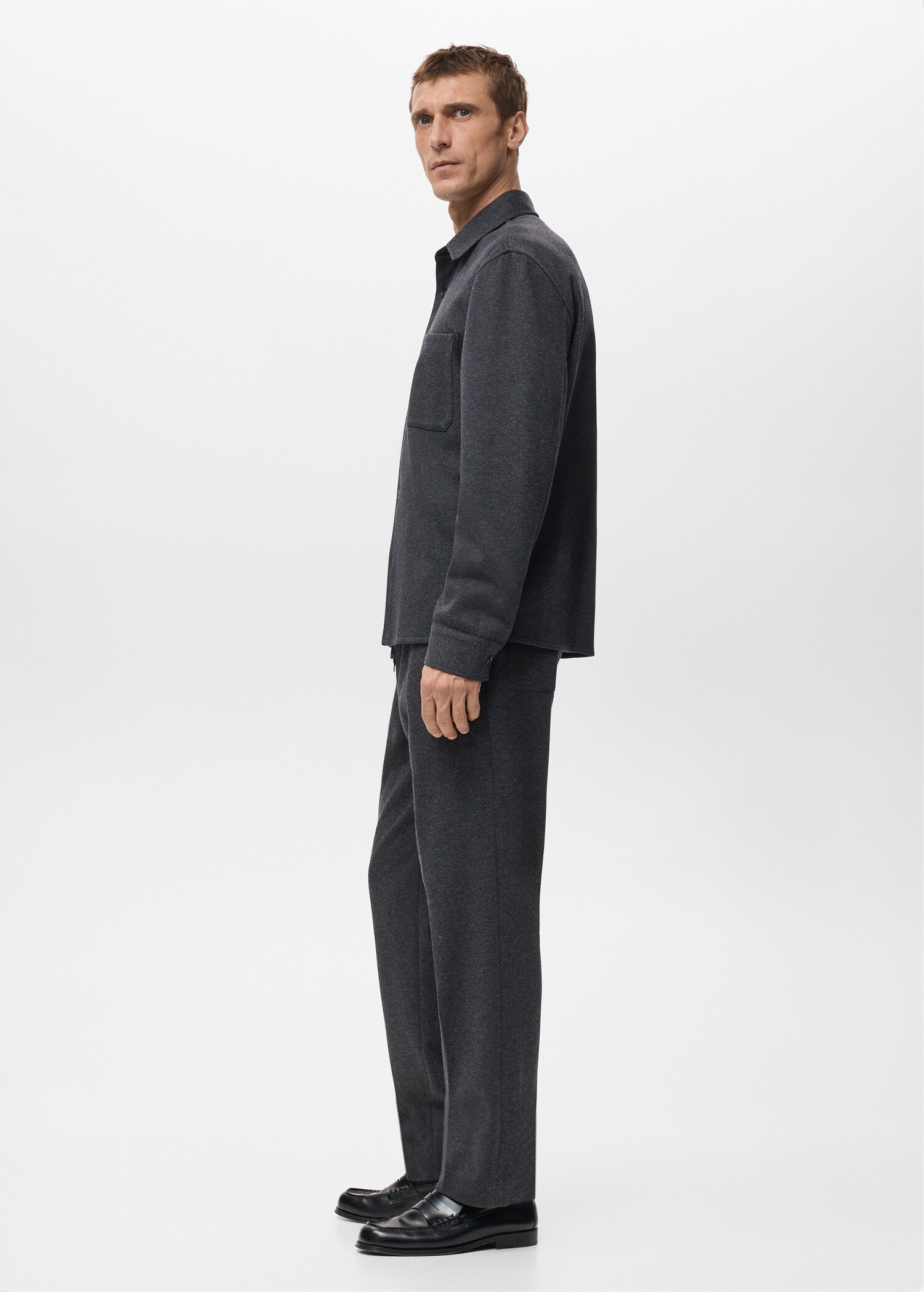 Flannel overshirt with pockets - Details of the article 2