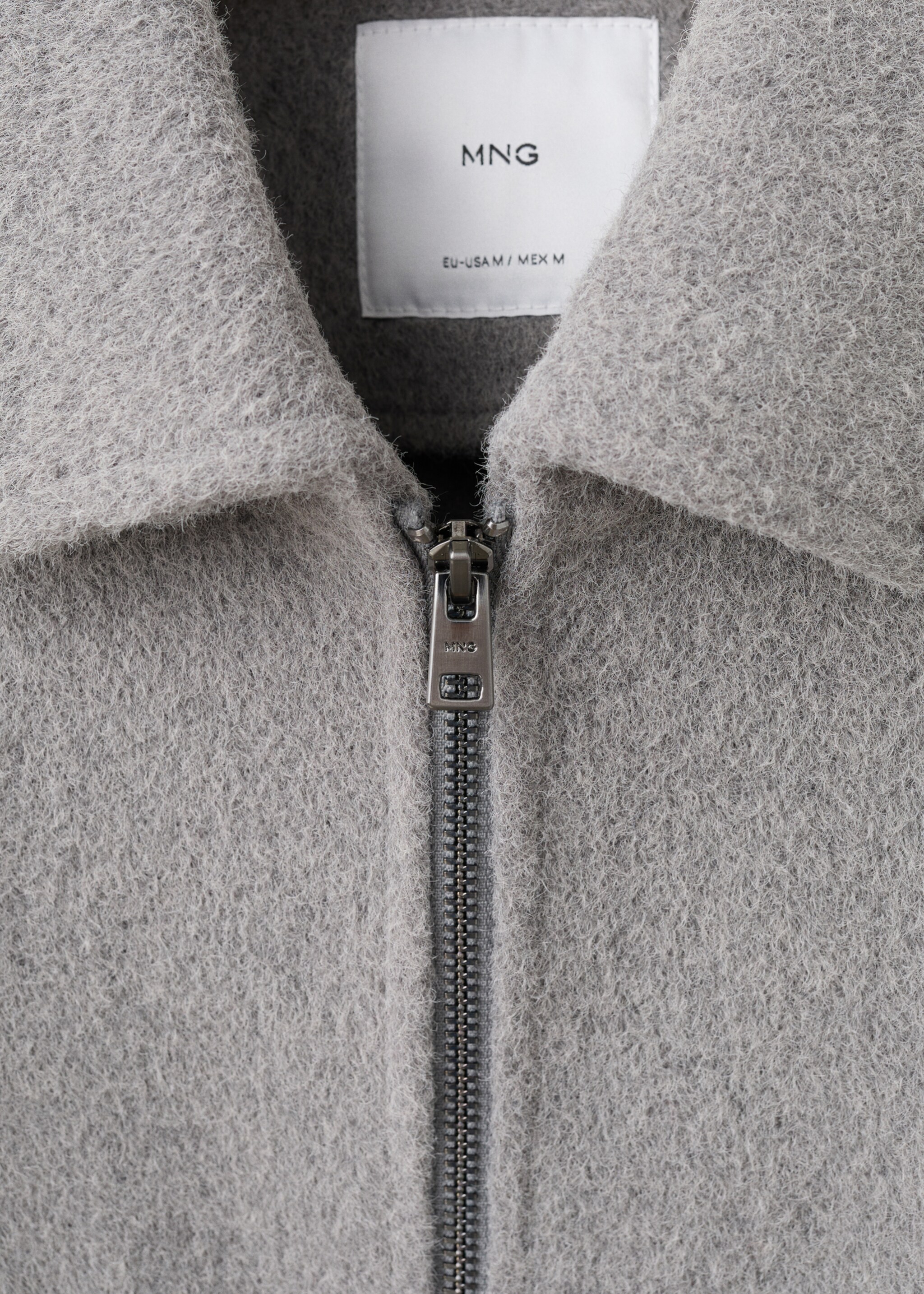 Overshirt bellecz - Details of the article 8, Light Heather Grey. Ref: 27091210-00.