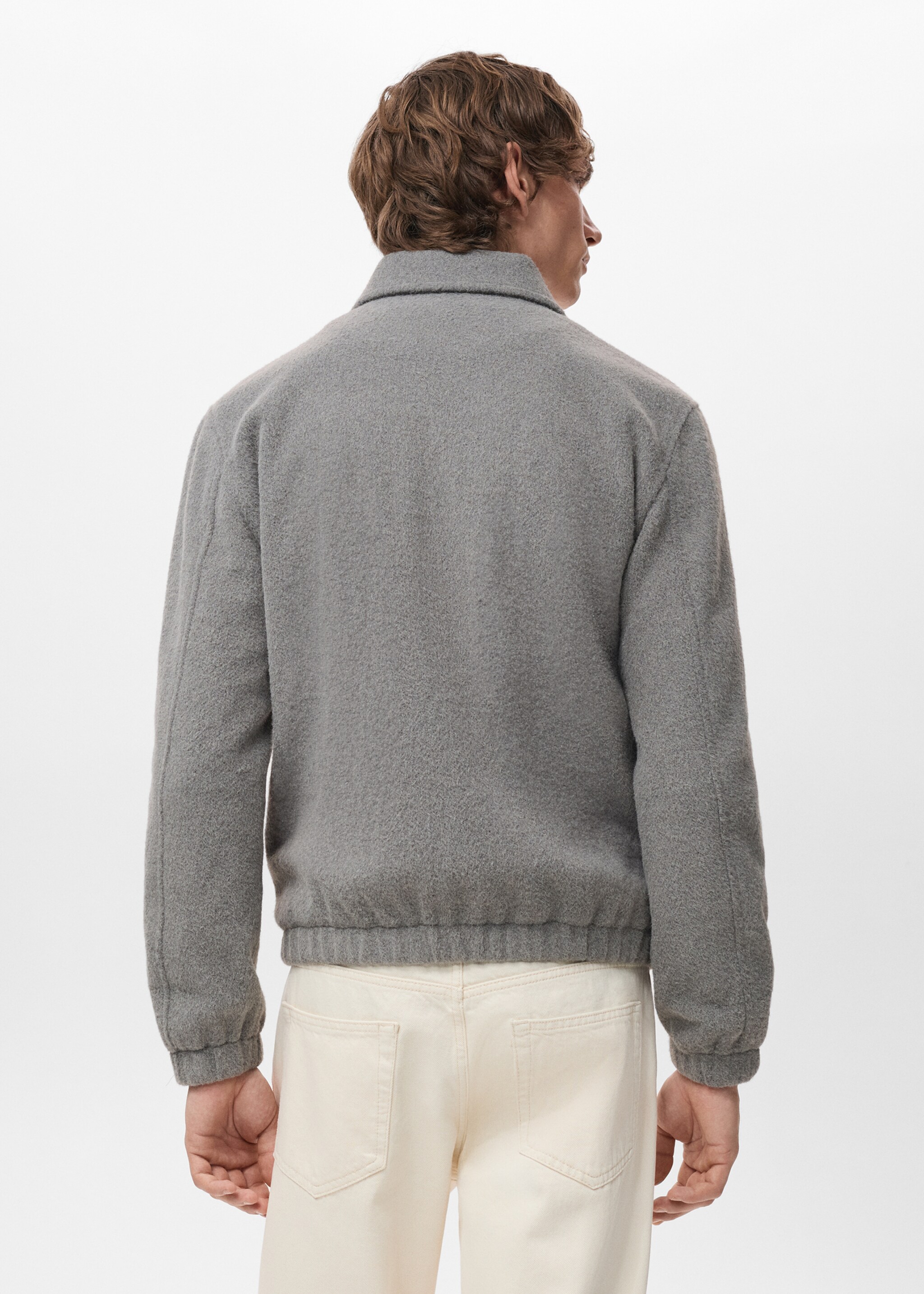 Overshirt bellecz - Reverse of the article, Light Heather Grey. Ref: 27091210-00.