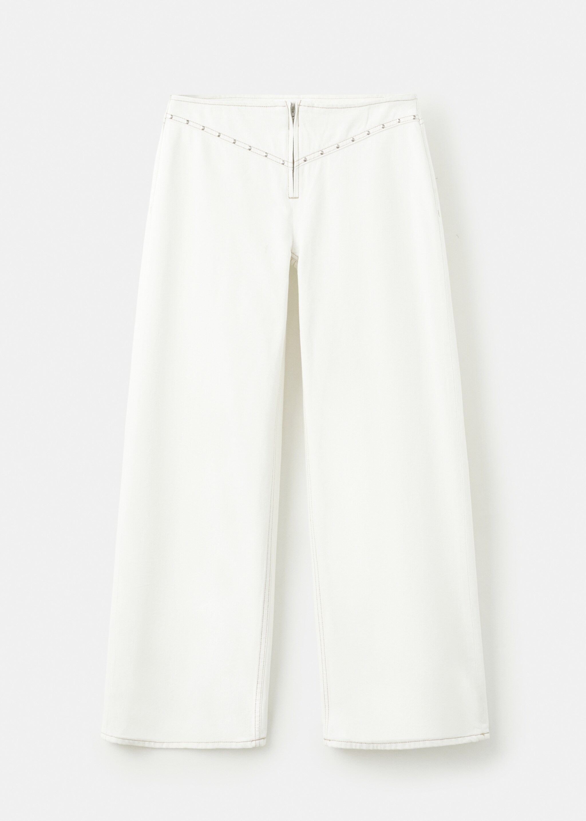 Jeans low waist tachuelas - Artículo sin modelo, Blanco roto. Ref: 27091211-00.