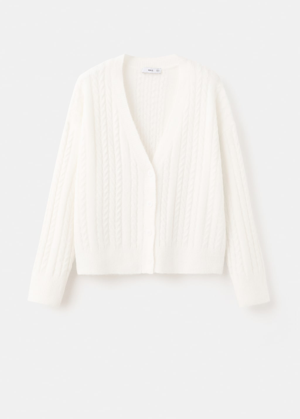 Mango Knitted braided cardigan thumbnail