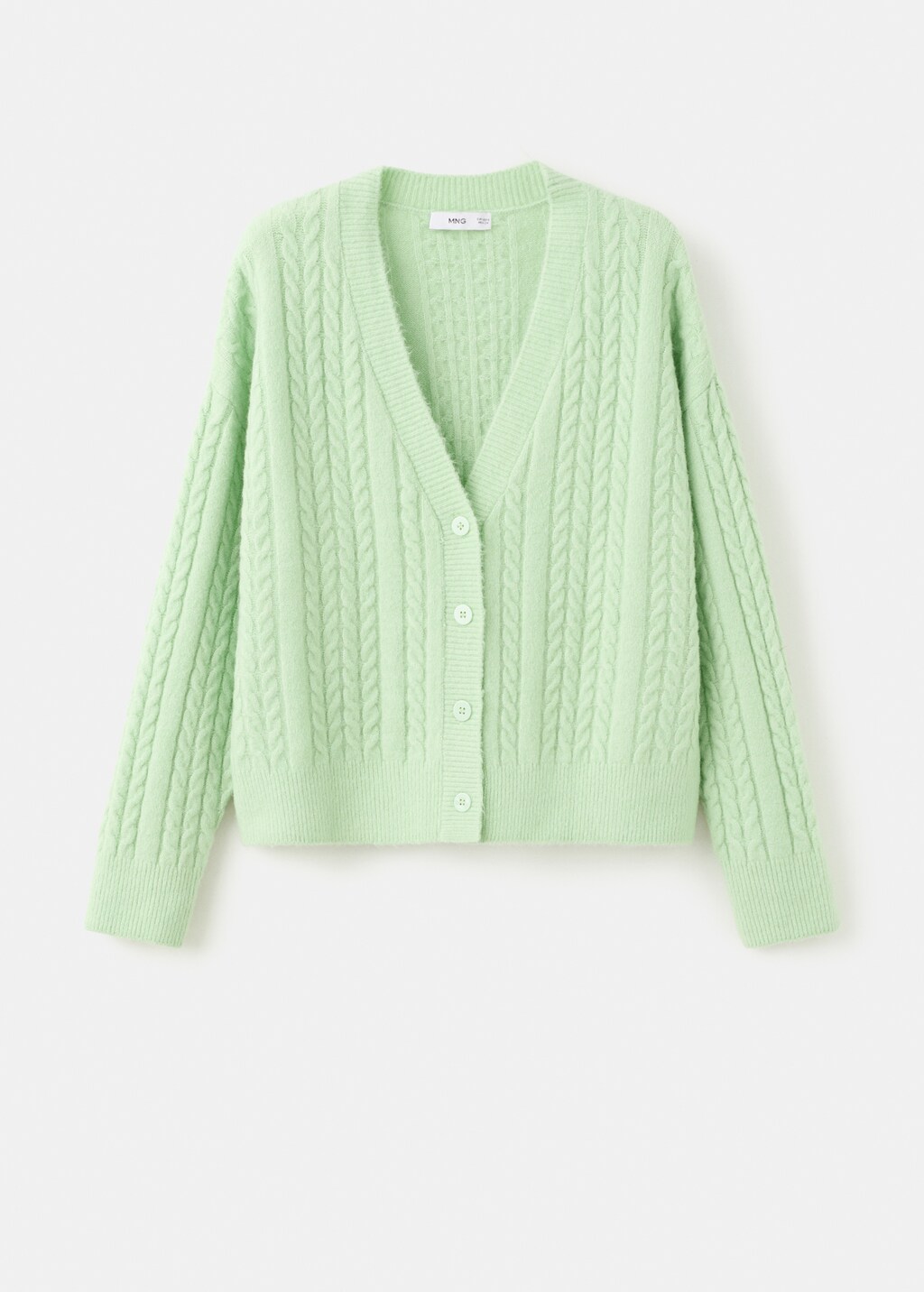 Mango Knitted braided cardigan