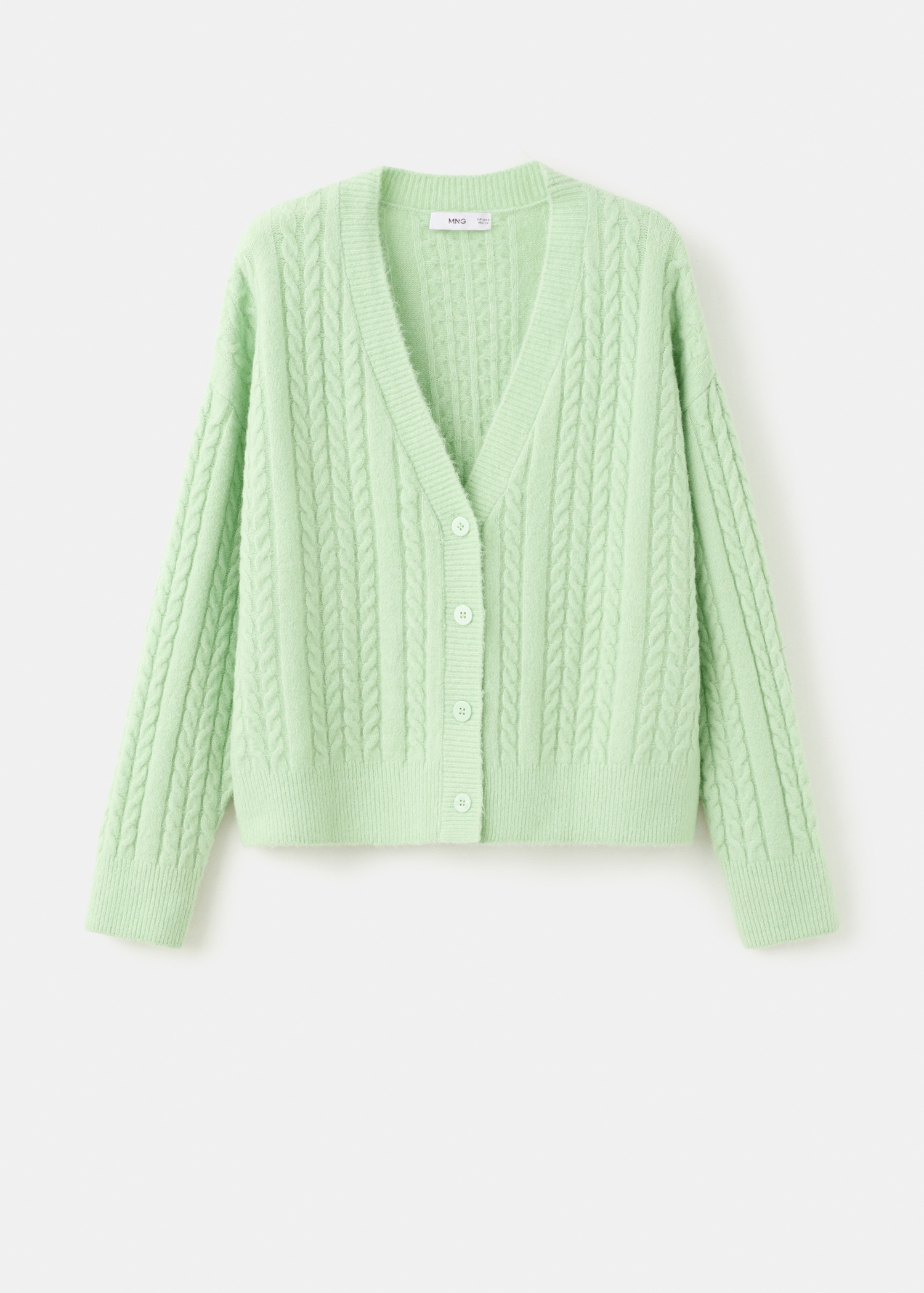 Cardigan maille tressée - Article sans modèle