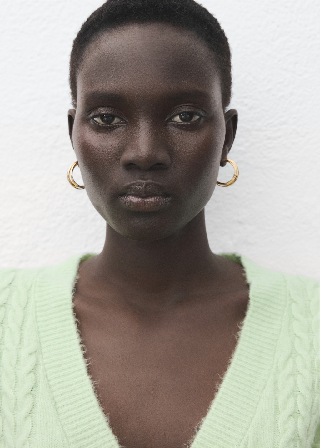 Mango Knitted braided cardigan