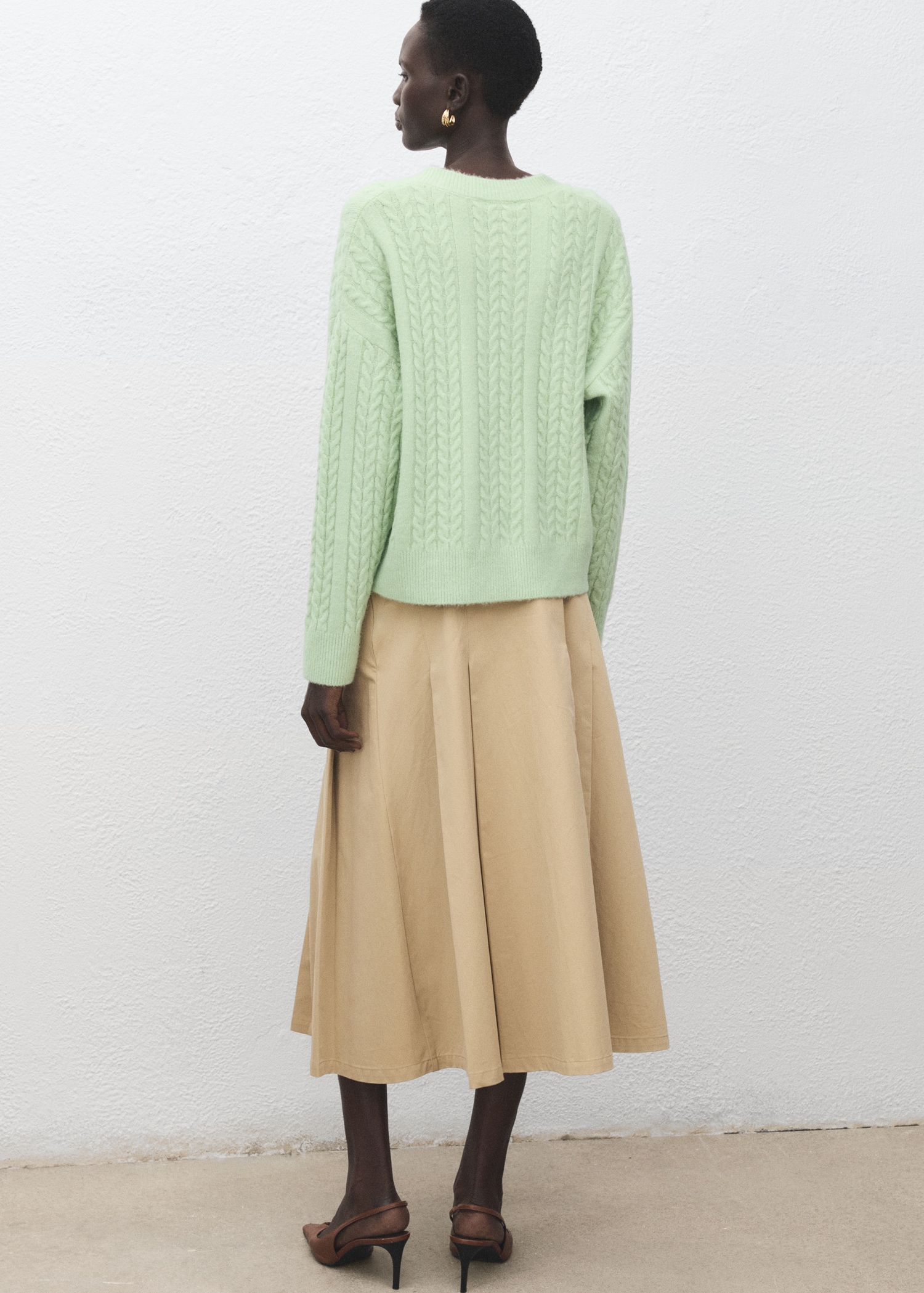 Knitted Braided Cardigan