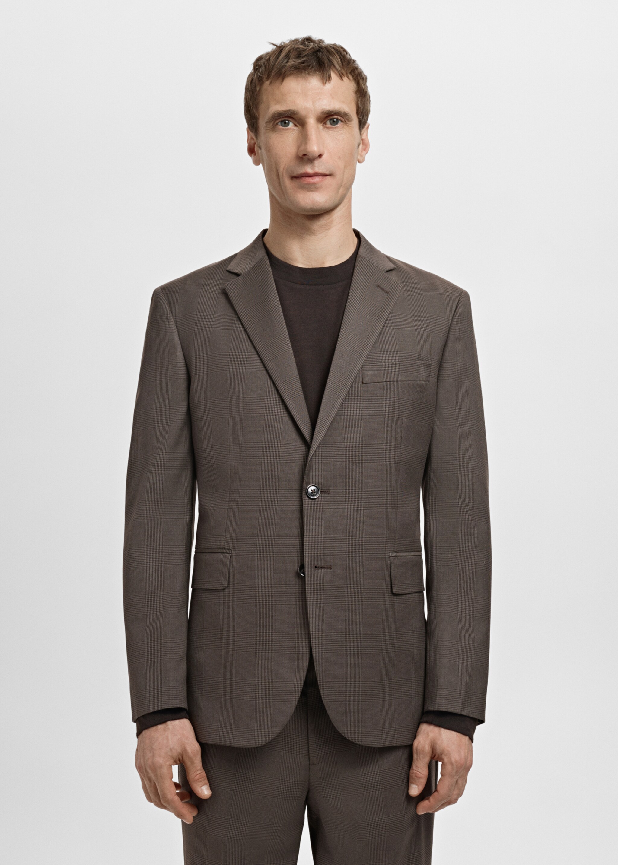 Milan slim-fit colbert - Middenvlak, Bruin. Ref: 27091217-00.