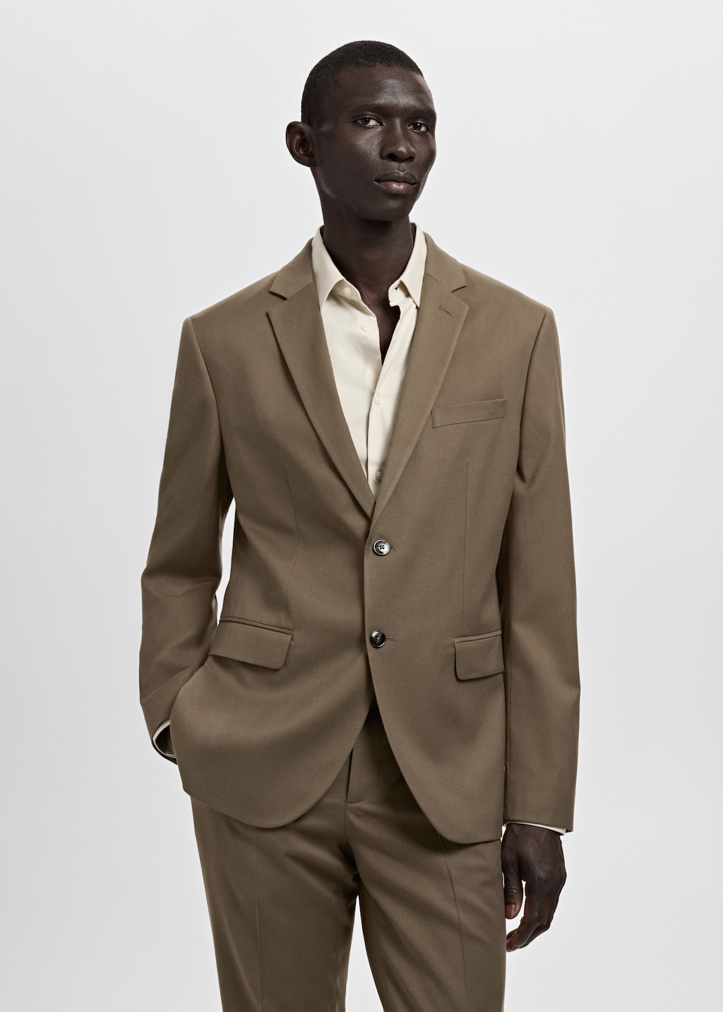 Super slim-fit suit jacket stretch fabric