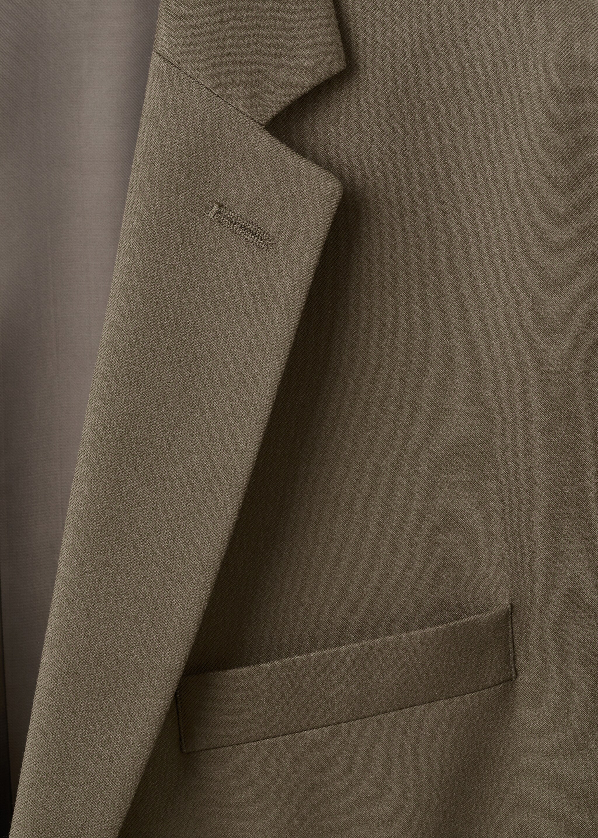 Super slim-fit suit jacket in stretch fabric - Details of the article 8, Brown. Ref: 27091218-00.