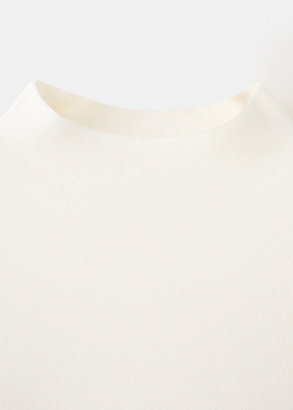 Mango Knitted sweater with perkins neck