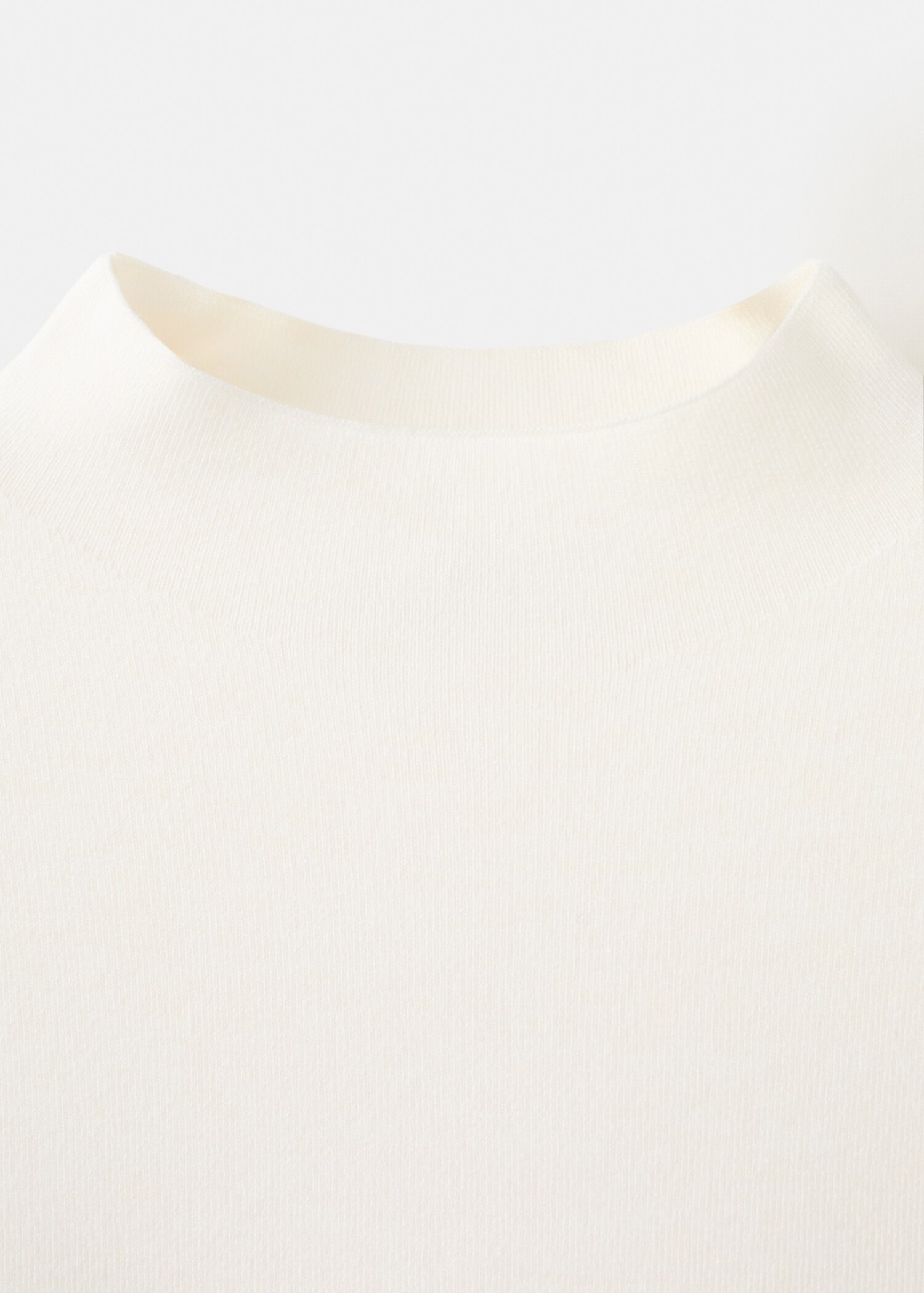 Knitted sweater with perkins neck - Details of the article 8