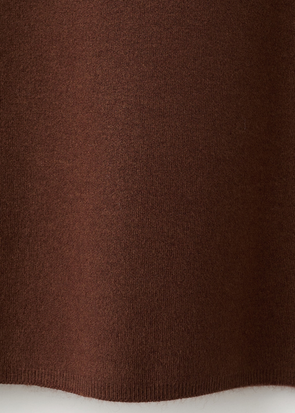 Knitted sweater with perkins neck