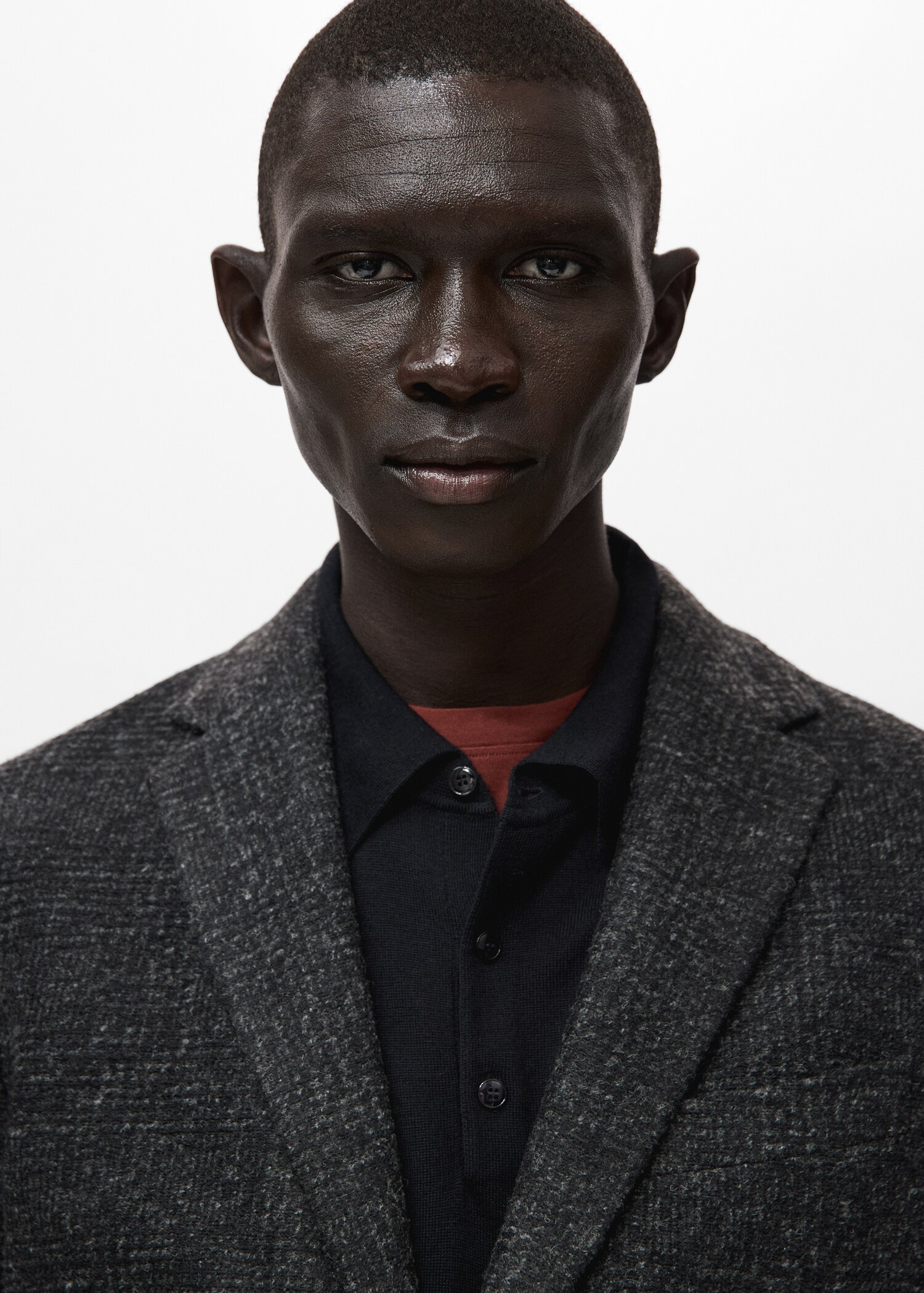 Slim fit wool blend blazer - Details of the article 1