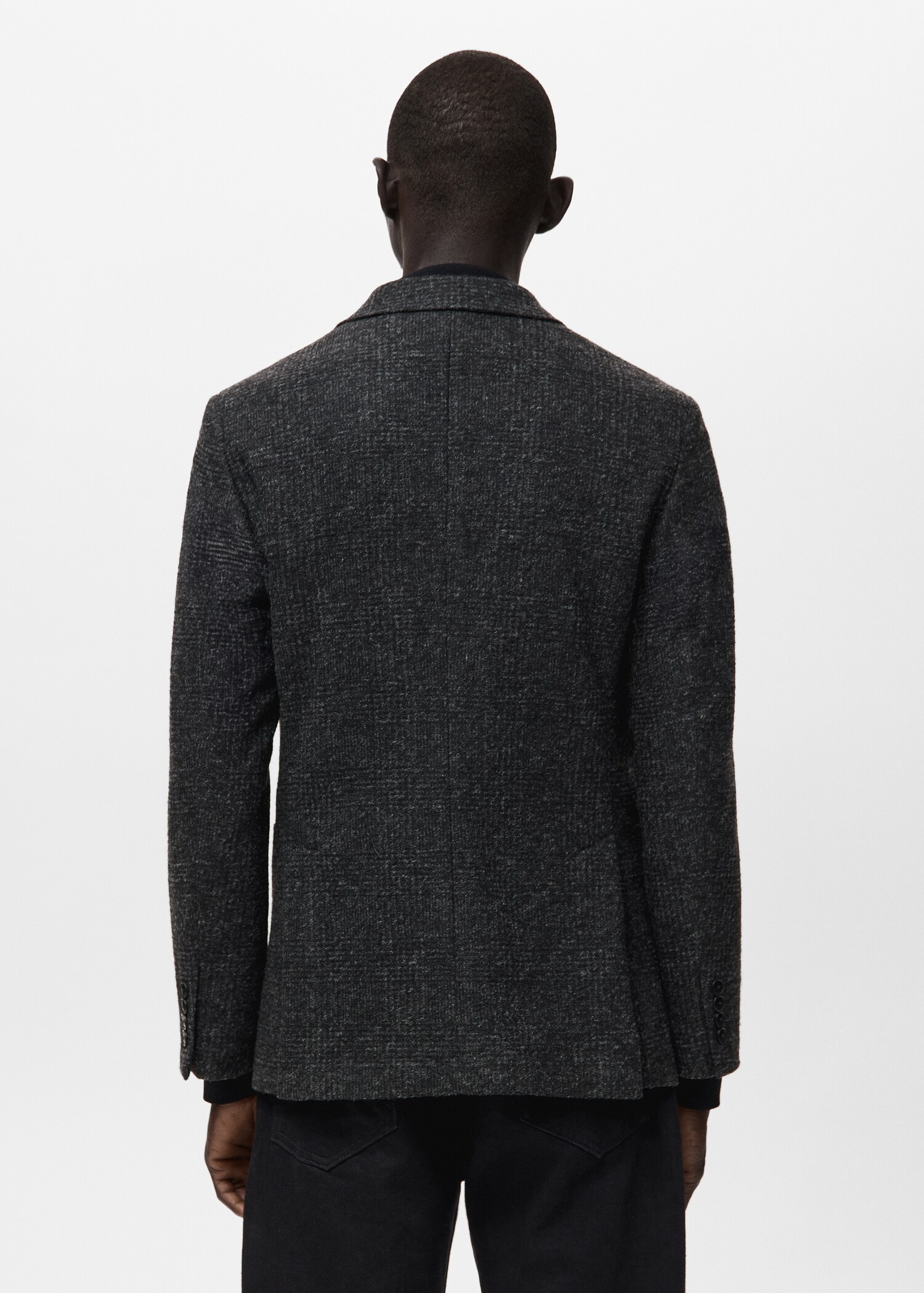 Slim fit wool blend blazer - Reverse of the article