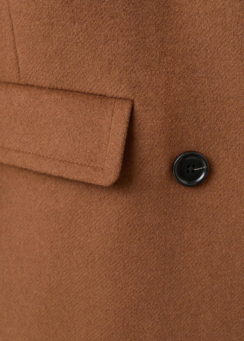 Mango Double-breasted wool coat