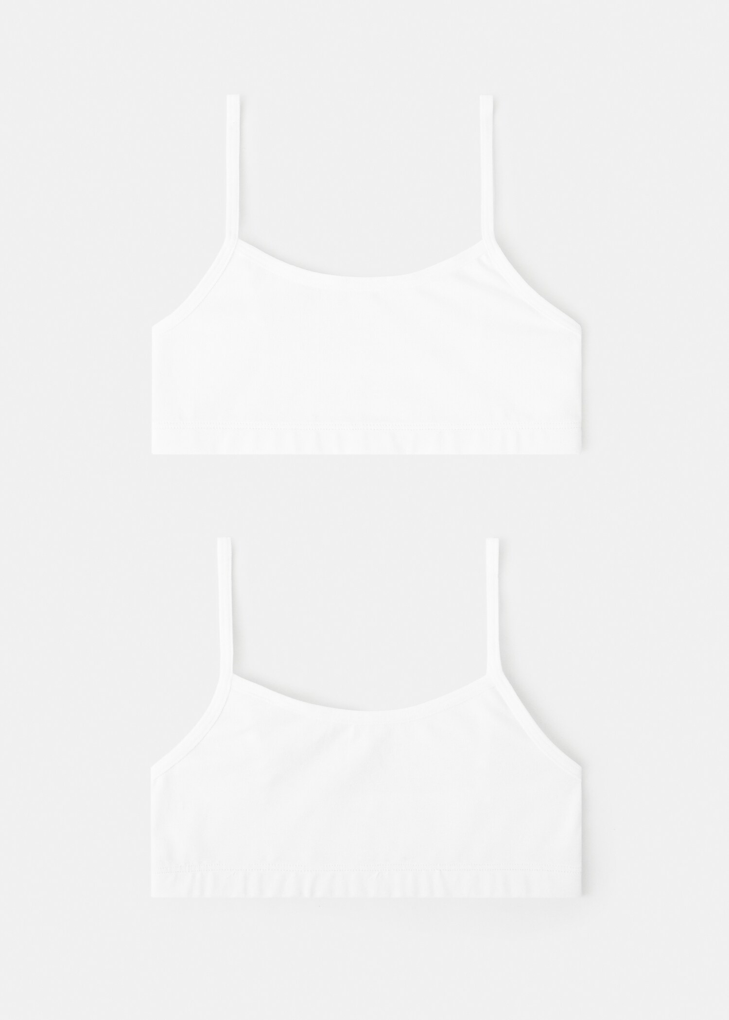 Cotton bandeau bra - Reverse of the article