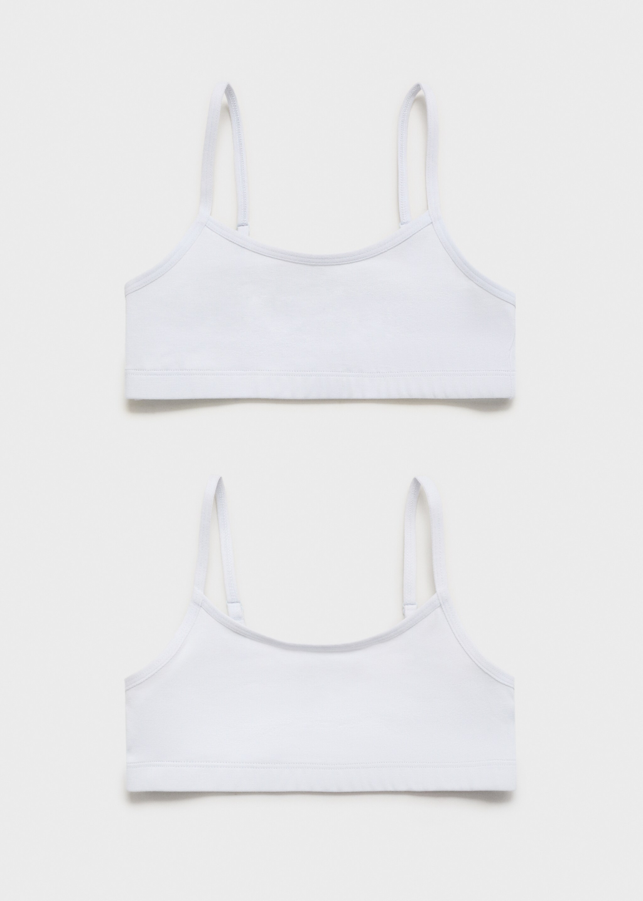 Cotton bandeau bra - Article without model, Sky Blue. Ref: 27091232-00.