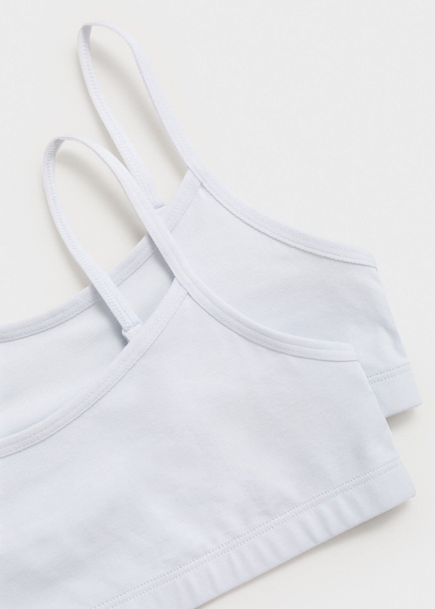 Cotton bandeau bra - Reverse of the article