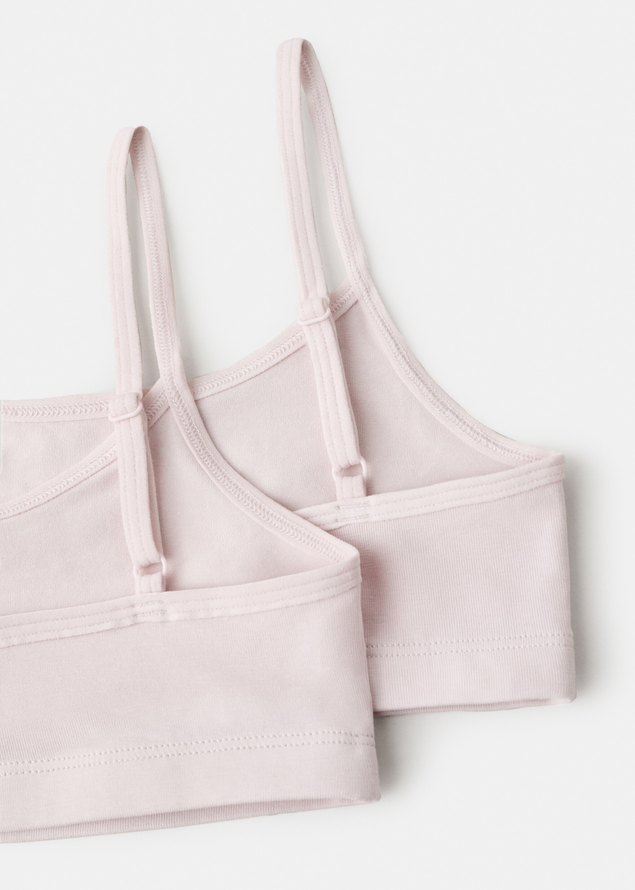 Cotton bandeau bra - Details of the article 0, Pink. Ref: 27091232-00.