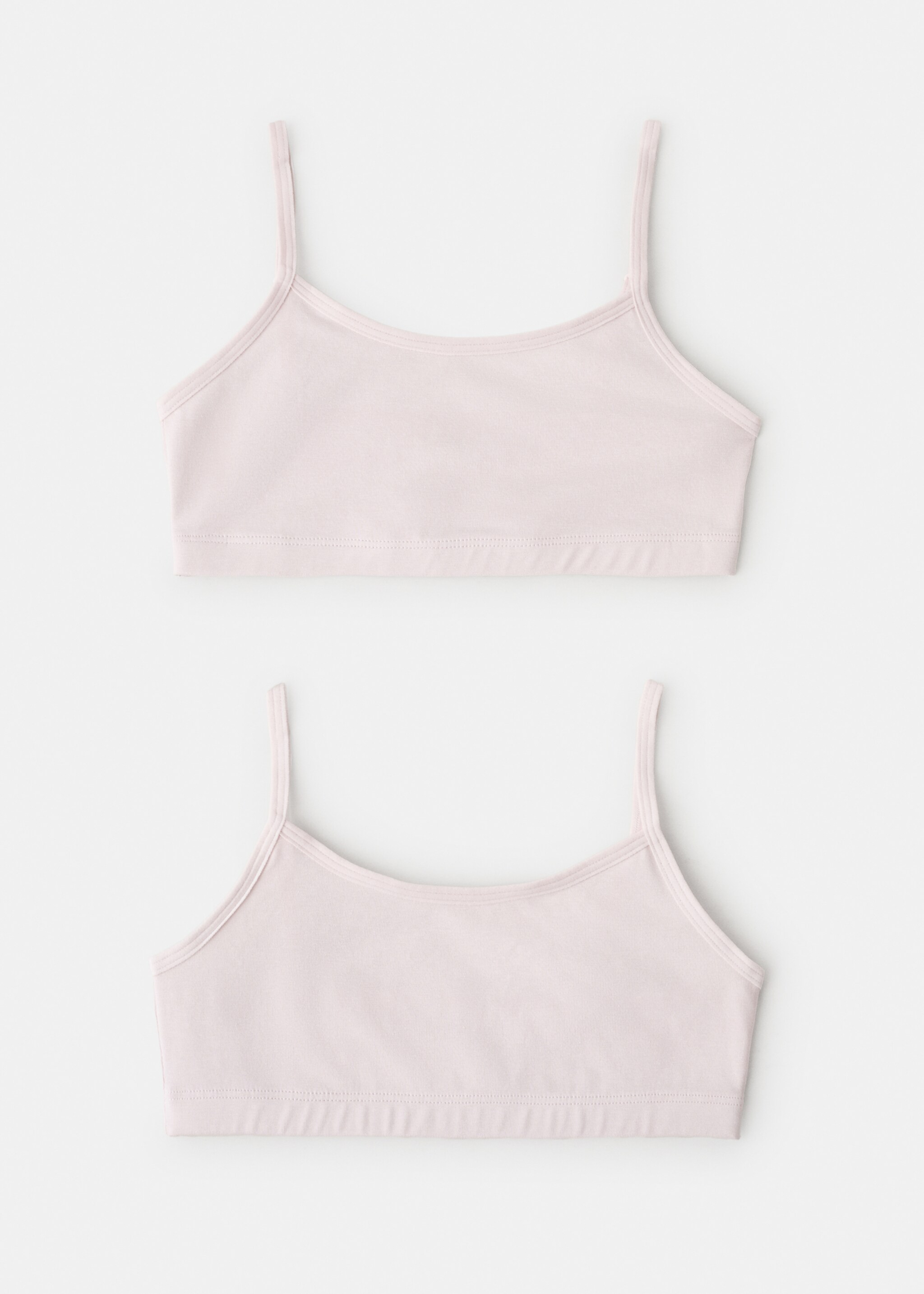 Cotton bandeau bra - Reverse of the article, Pink. Ref: 27091232-00.