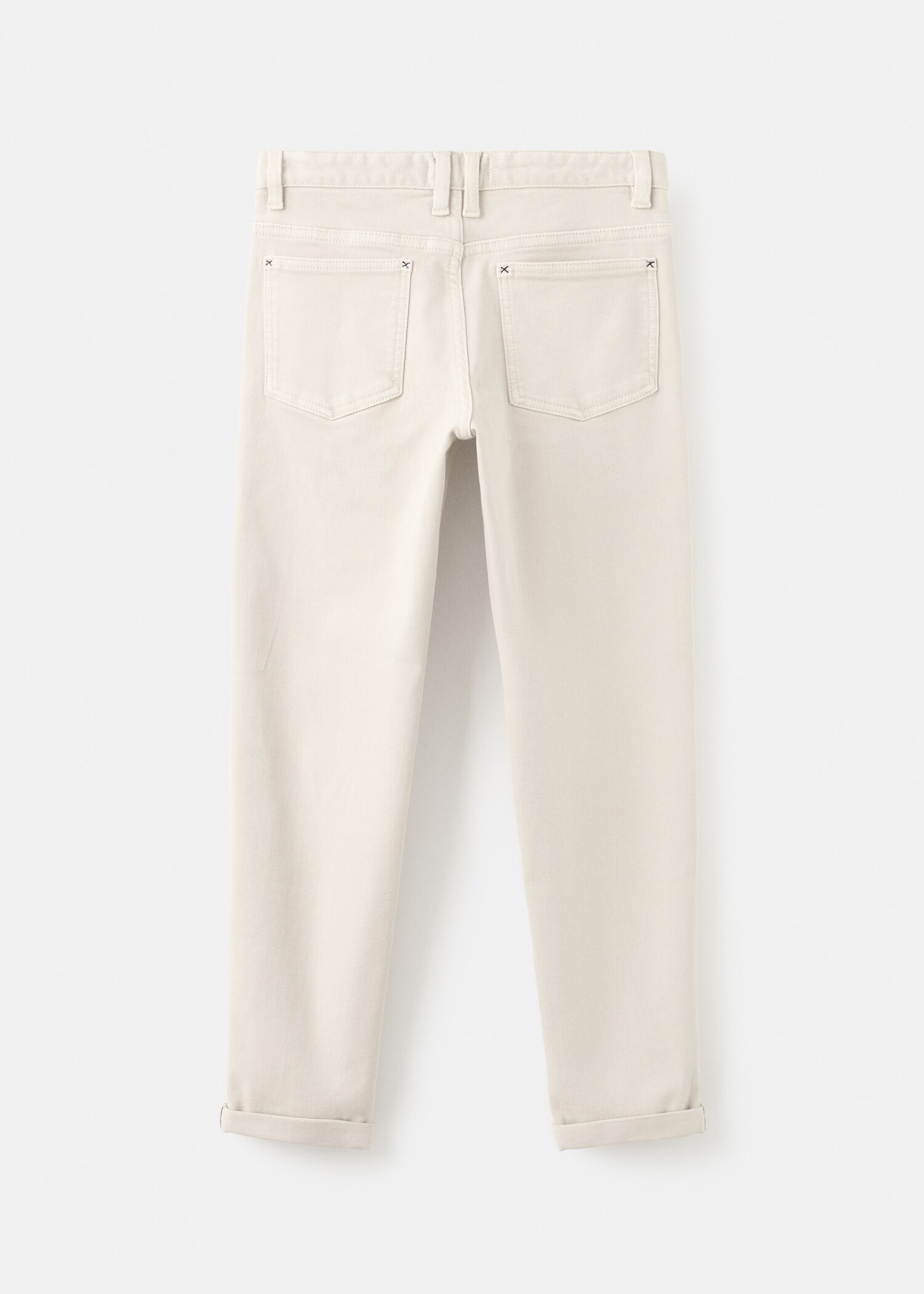 Straight hem trousers - Reverse of the article